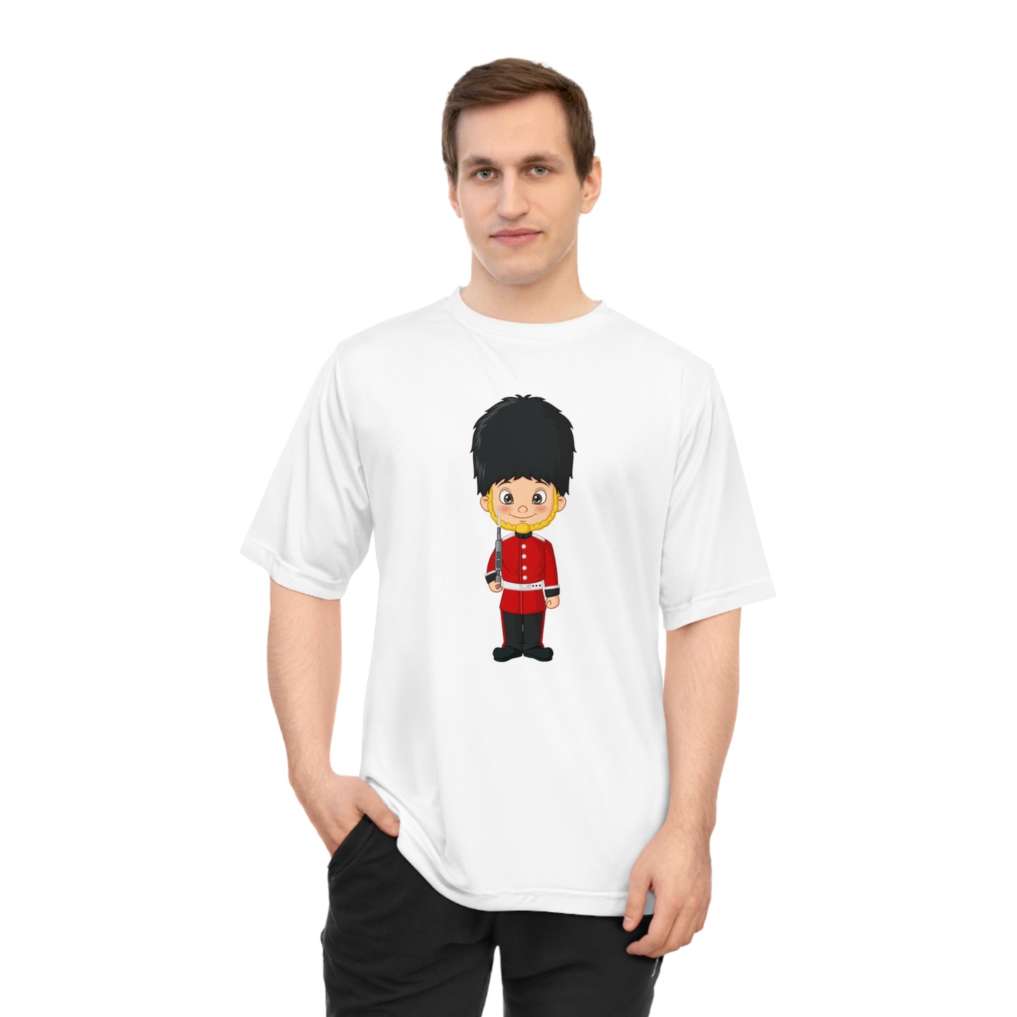 Unisex Zone Performance T-shirt - Royal Duty - Iconic British Soldier