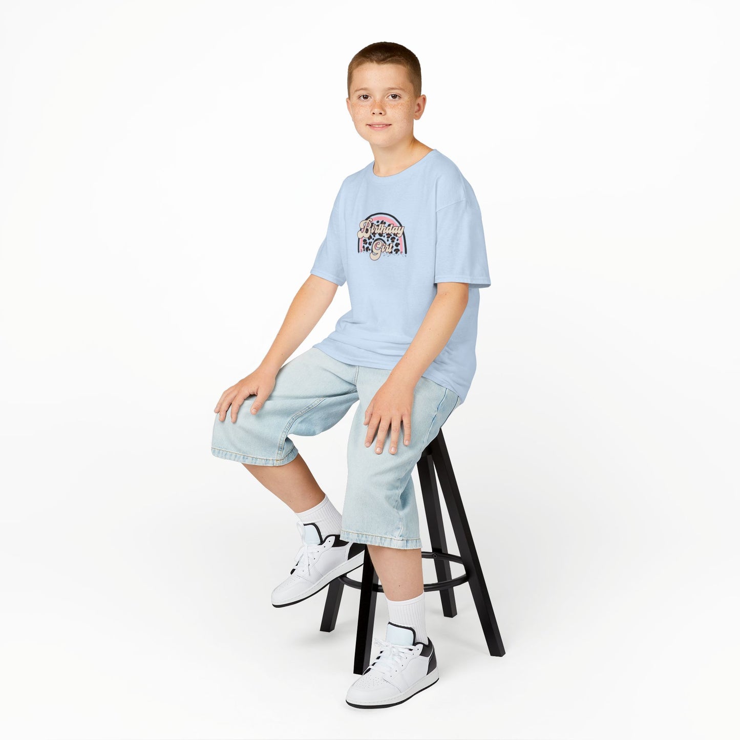 Kids Heavy Cotton™ Tee - Birthday Girl - Perfect for Celebrations!