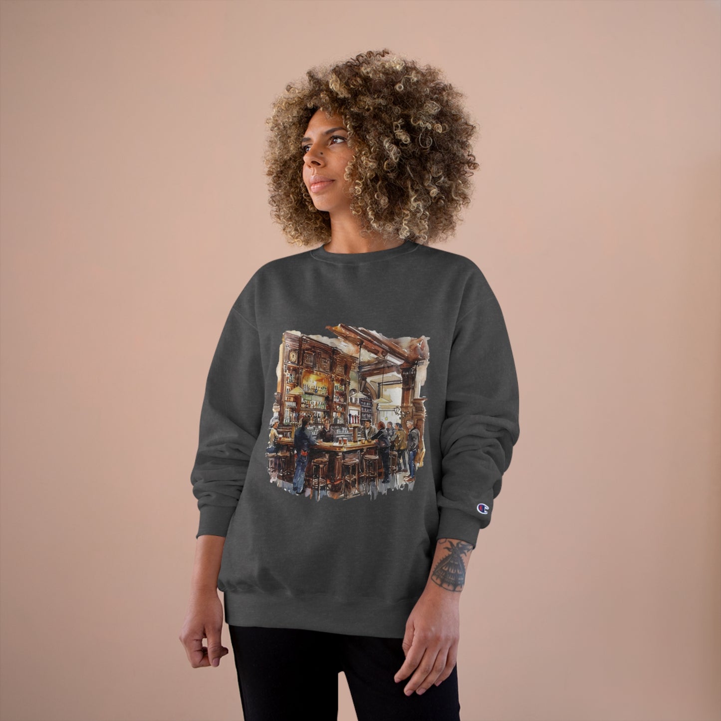 Champion Sweatshirt - Home Away from Home - British Pub Atmosphere