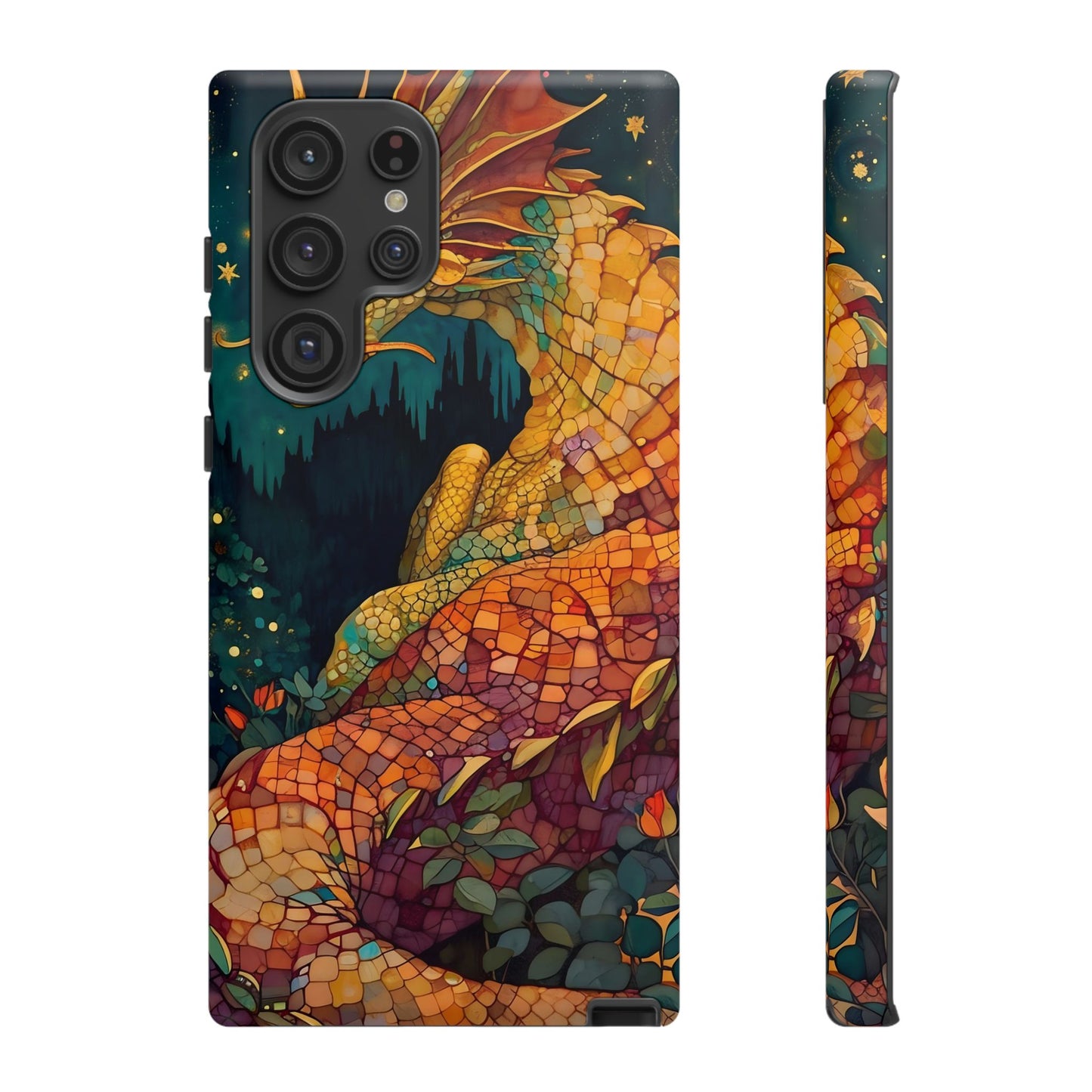 Dragon Art Phone Case, Tough Phone Cover, Fantasy Gift, Unique Mobile Accessory, Dragon Lover Gift, Stylish Protection