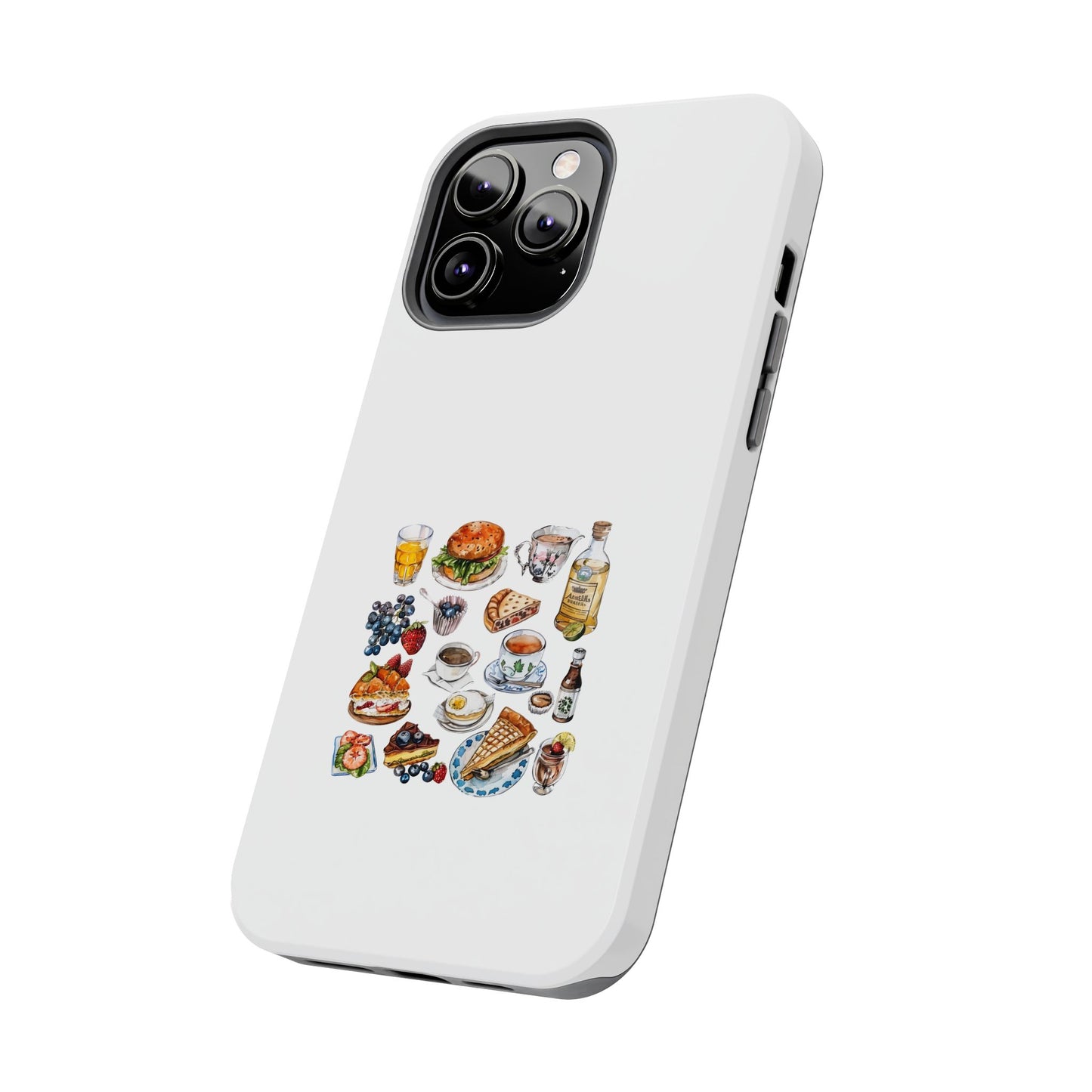 Foodie Tough Phone Case with Gourmet Feast Design