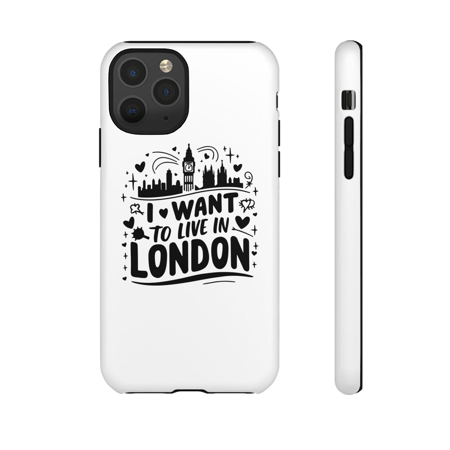 London City iPhone Case, Tough Phone Cover, Travel Gift, London Souvenir, Adventure Accessory, Wanderlust Decor