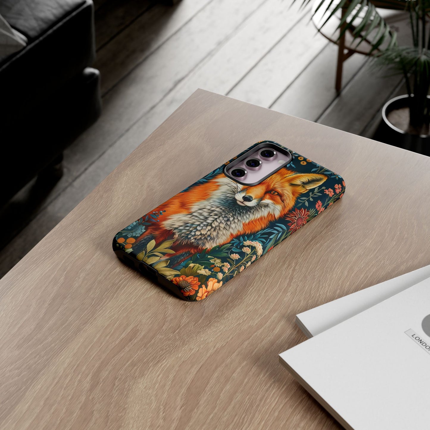 Vibrant Fox Phone Case, Tough Phone Cover, Unique Wildlife Accessory, Gift for Animal Lovers, Nature-Inspired Design