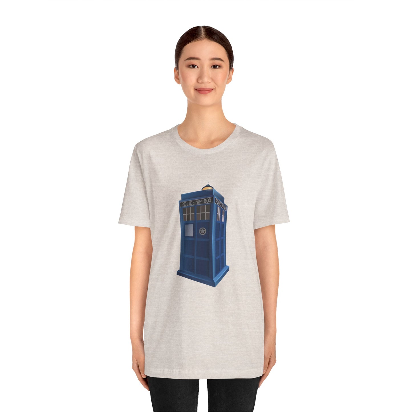 Unisex Jersey Short Sleeve Tee - British Police Public Call Box - Iconic TARDIS