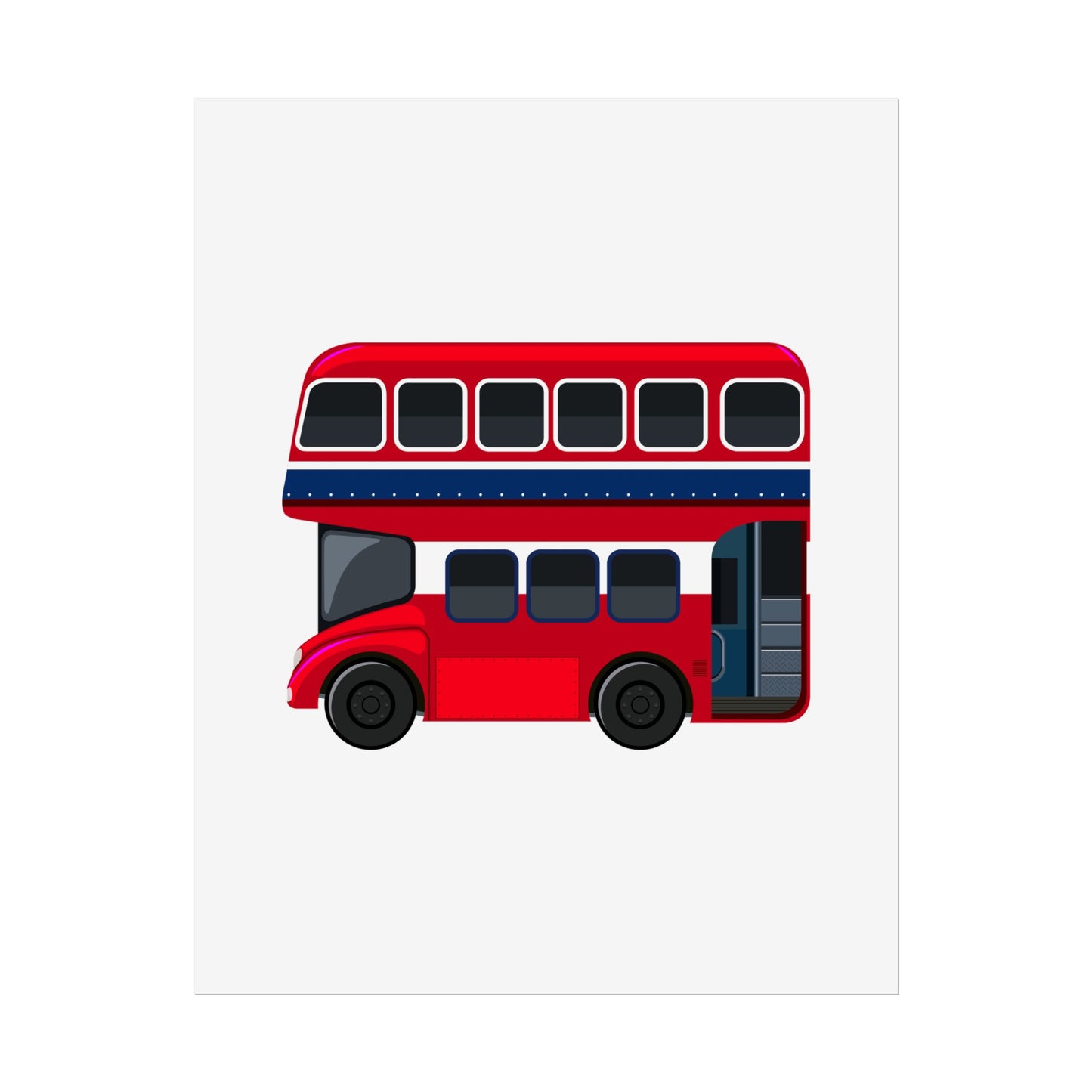 Red Double Decker Bus Rolled Posters