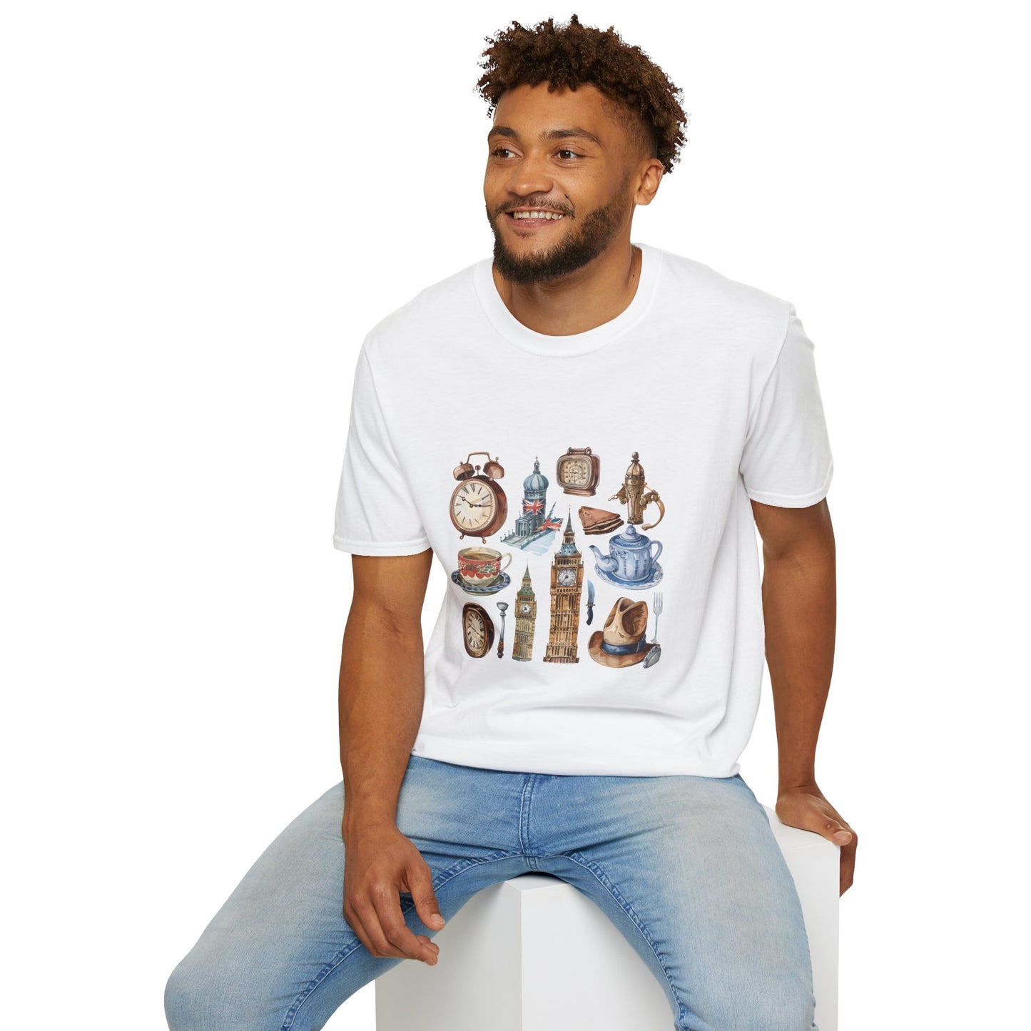 Unisex Softstyle T-Shirt - Vintage England Iconic