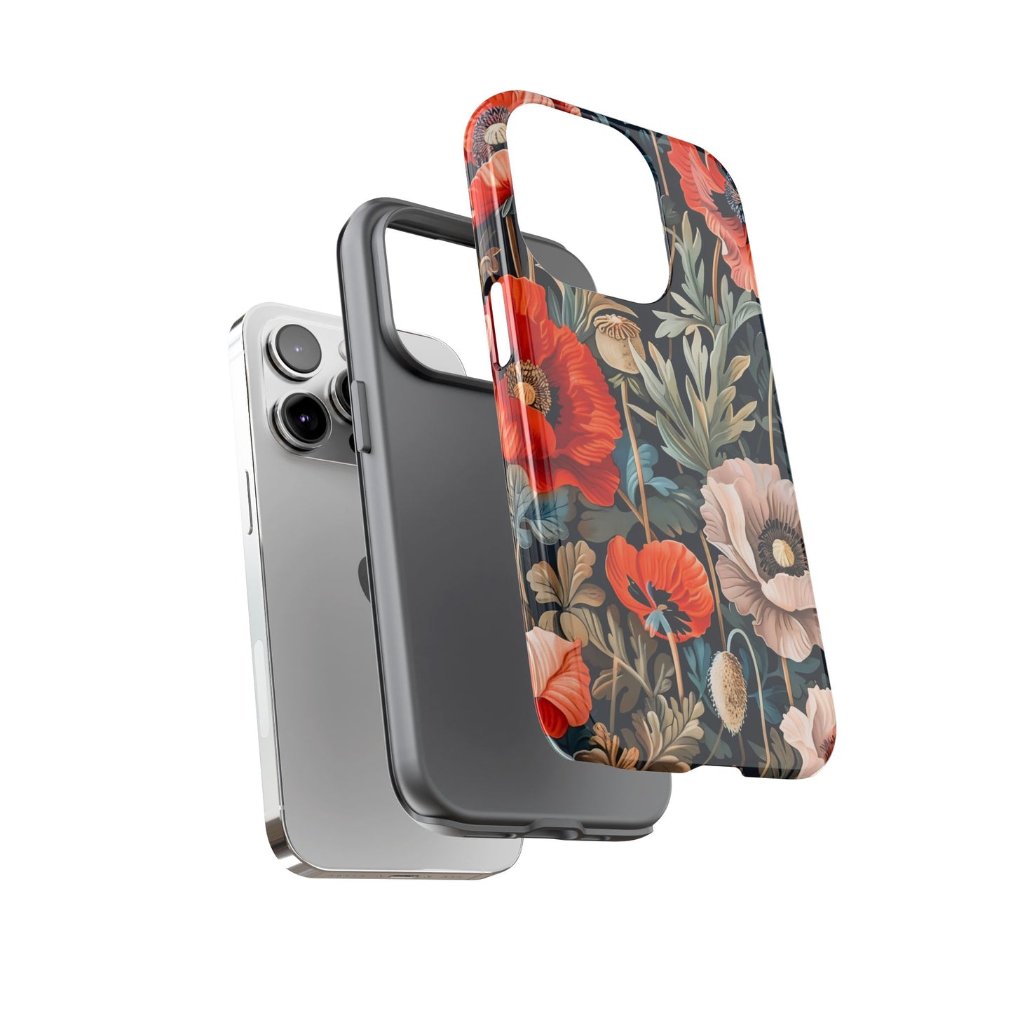 Floral Phone Case - Tough Cases, Flower Design, Chic Tech Accessories, Stylish Gifts, Unique Phone Protectors