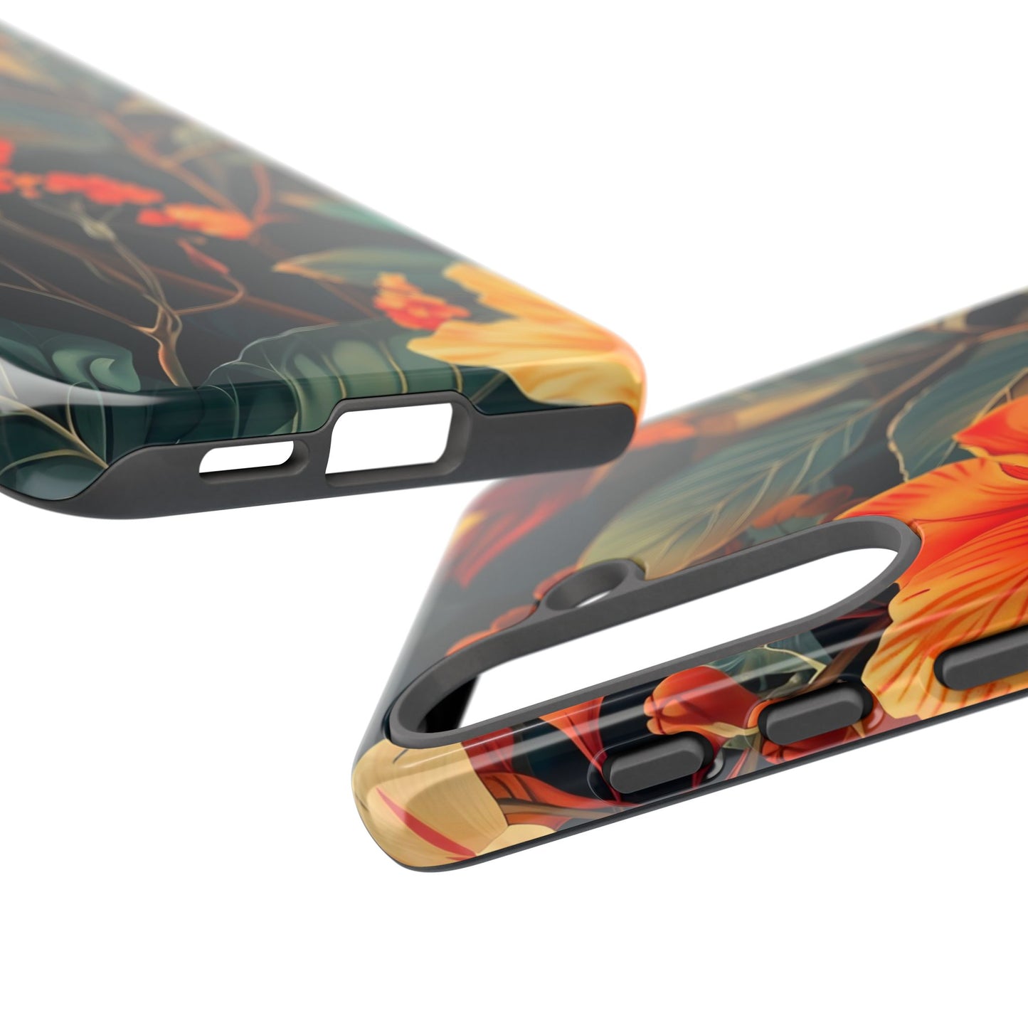Tough Floral Phone Case | Tropical Vibe, Gift for Nature Lovers, Summer Beach Accessory, Floral Pattern, Trendy Phone Accessories
