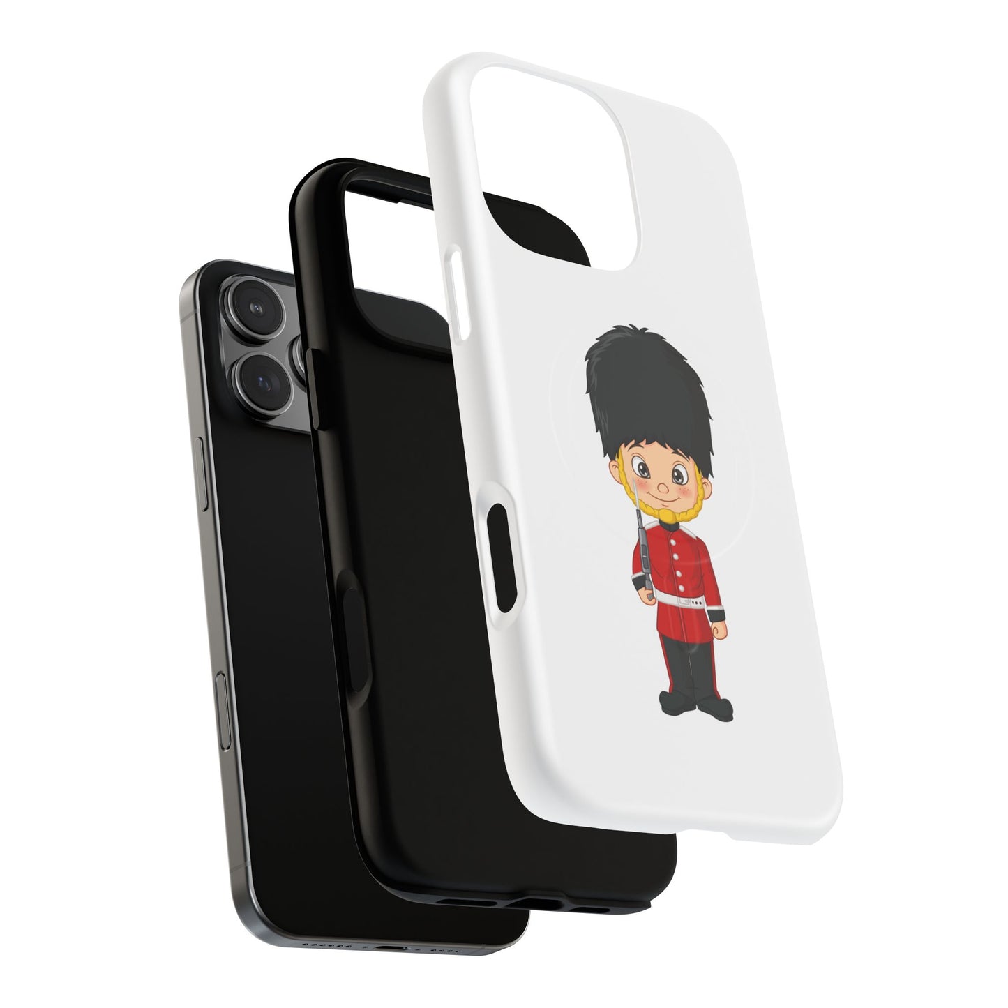 Cute Royal Guard Magnetic Phone Case, Kid's Phone Cover, Tough Magnetic Cases, Unique Gift for Kids, Birthday Gift Ideas