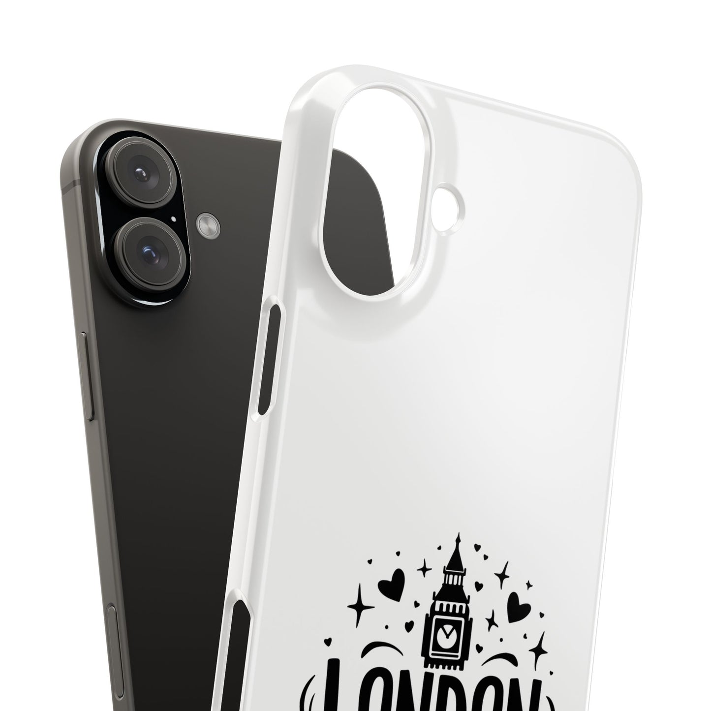London-Inspired Slim Phone Case, Travel Gift, Custom Phone Cover, Unique Mobile Accessory, London Souvenir, Ideal for Tourists