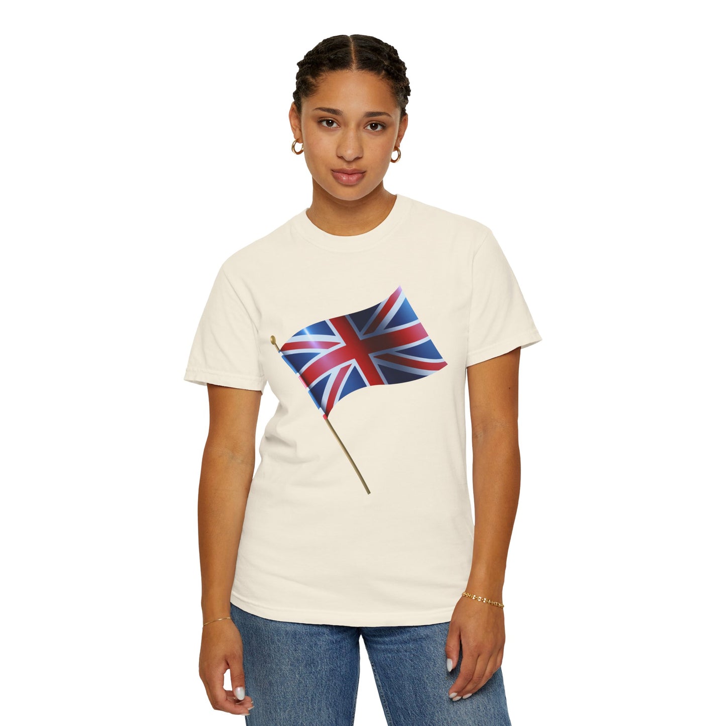 Unisex Garment-Dyed T-shirt - Emblem of Unity - The British Flag