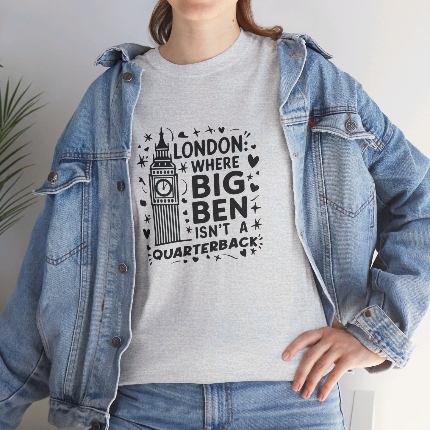 London Dream - Watercolor Art Collection Relaxed Unisex Heavy Cotton T-Shirt