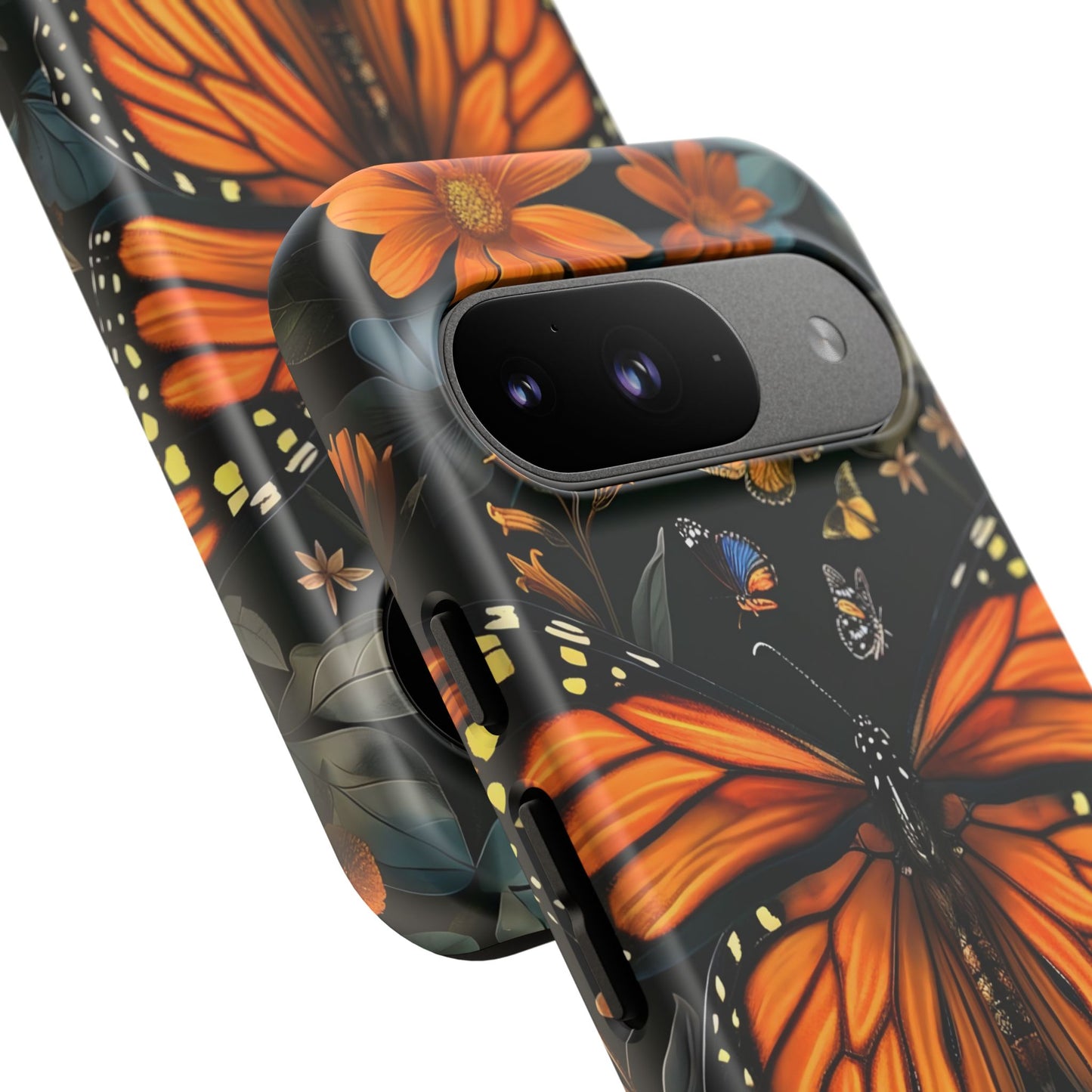 Monarch Butterfly Phone Case, Tough Cases, Nature Lover Gift, Floral Mobile Cover, Eco-Friendly Phone Accessory, Butterfly Design