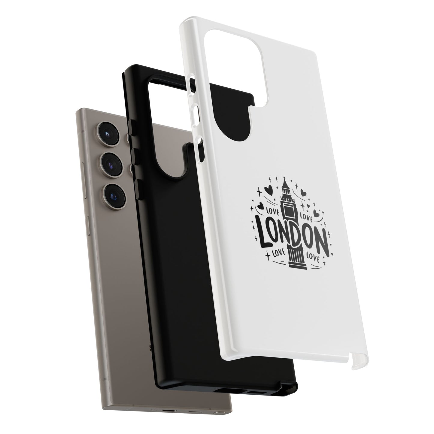 London Love iPhone Case | Tough Cases, London Theme, Gift for Travelers, Unique Phone Accessory, Cute Tech Gifts