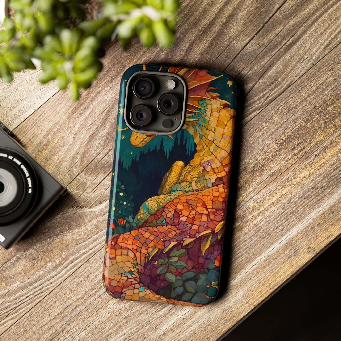 Dragon Art Phone Case, Tough Phone Cover, Fantasy Gift, Unique Mobile Accessory, Dragon Lover Gift, Stylish Protection