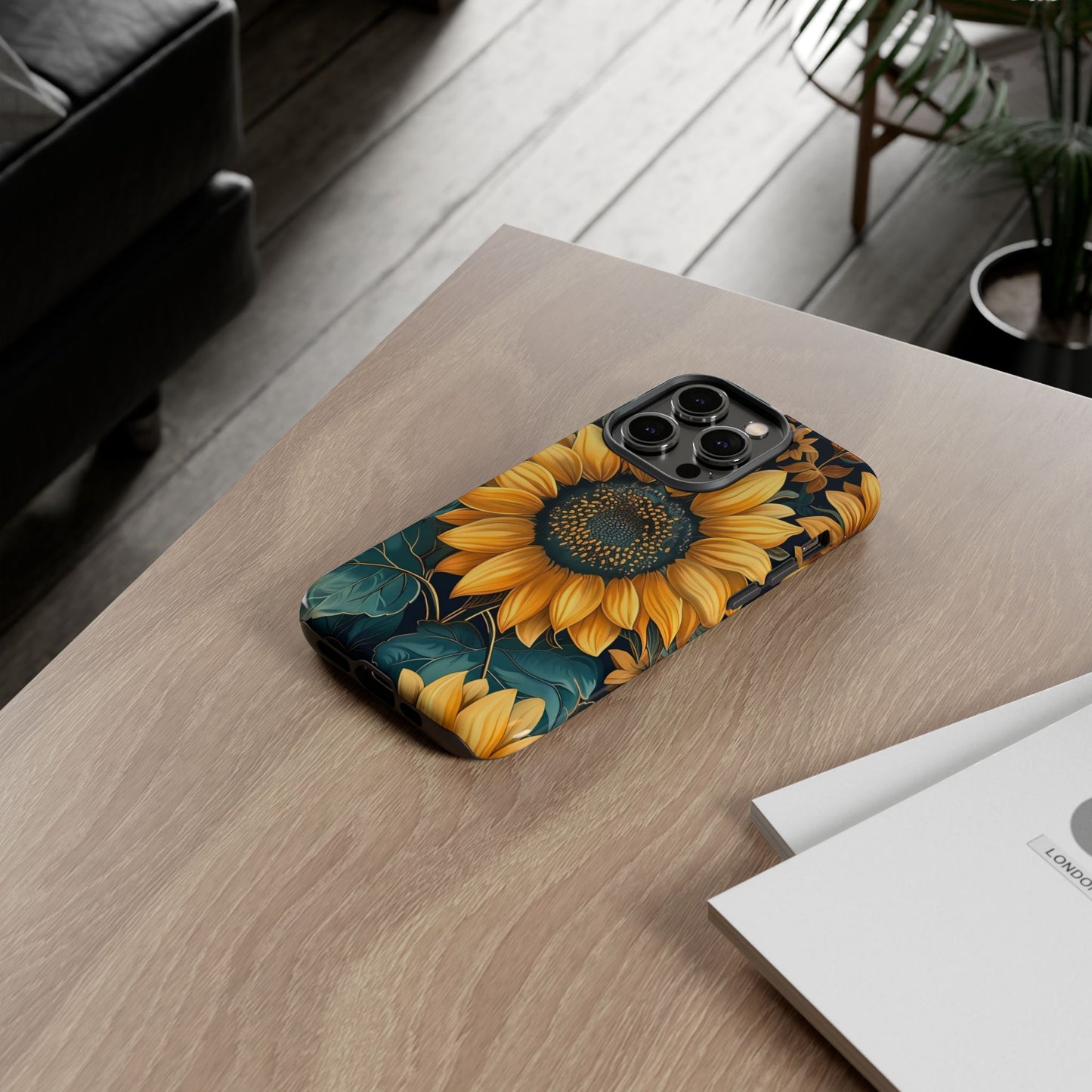 Sunflower Phone Case - Bright Floral Design, Stylish Tough Cover for Sunflower Lovers, Gift for Plant Enthusiasts, Mom Gift, Nature Lovers