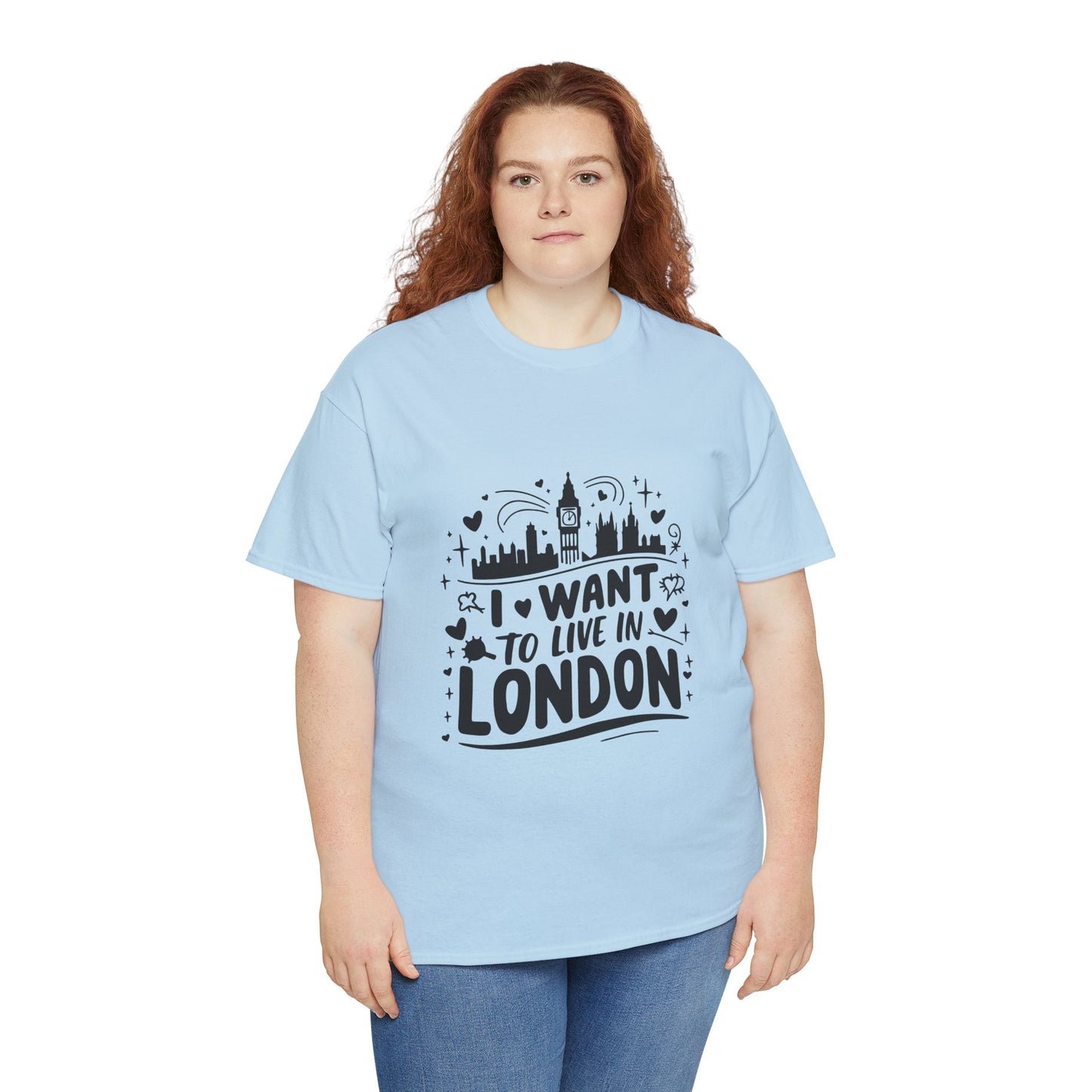 Unisex Heavy Cotton Tee - I want to live in London