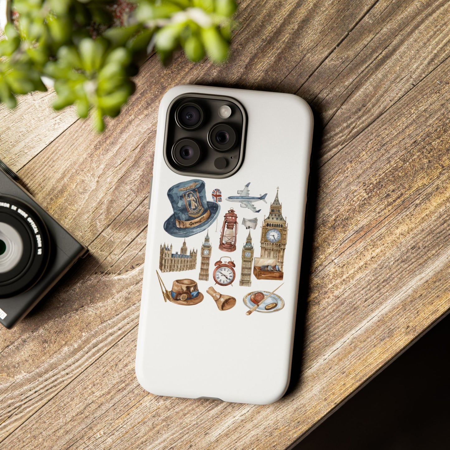 London-Themed Phone Case, Durable iPhone Cover, Gift for Travelers, Unique Cell Phone Accessories, Stylish Gadget Protection