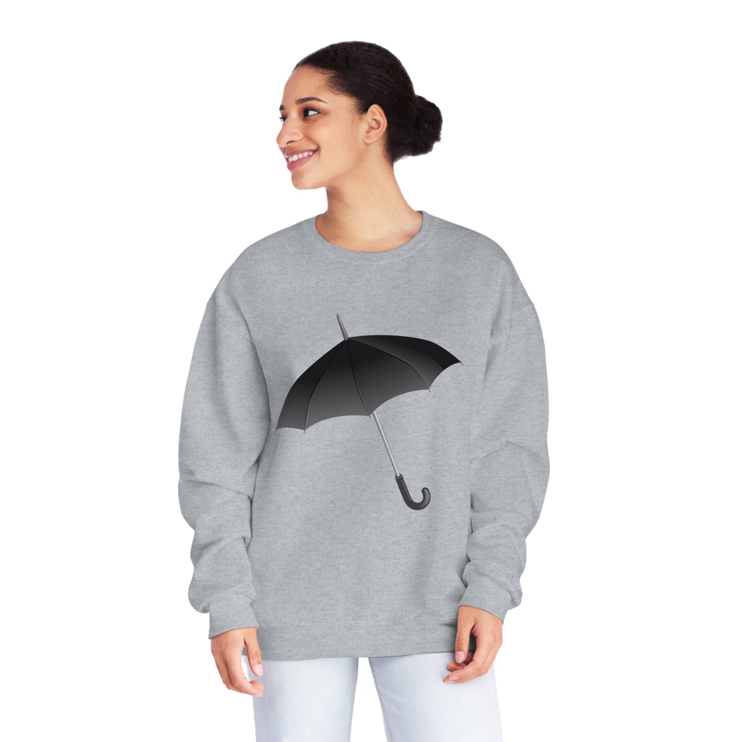 Unisex NuBlend® Crewneck Sweatshirt - Regal Royal Umbrella - Elegant and Majestic Design