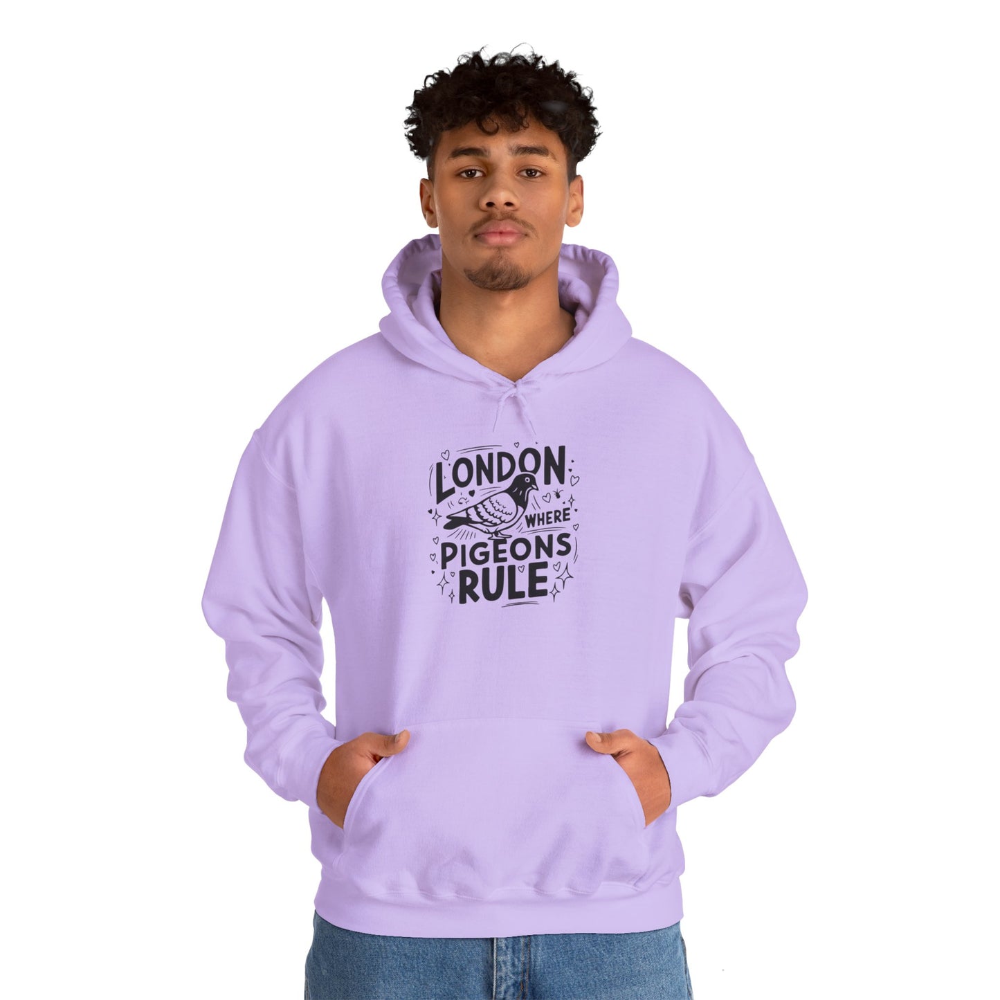 Unisex Heavy Blend™ Hooded Sweatshirt - London Where Pigeons Rule