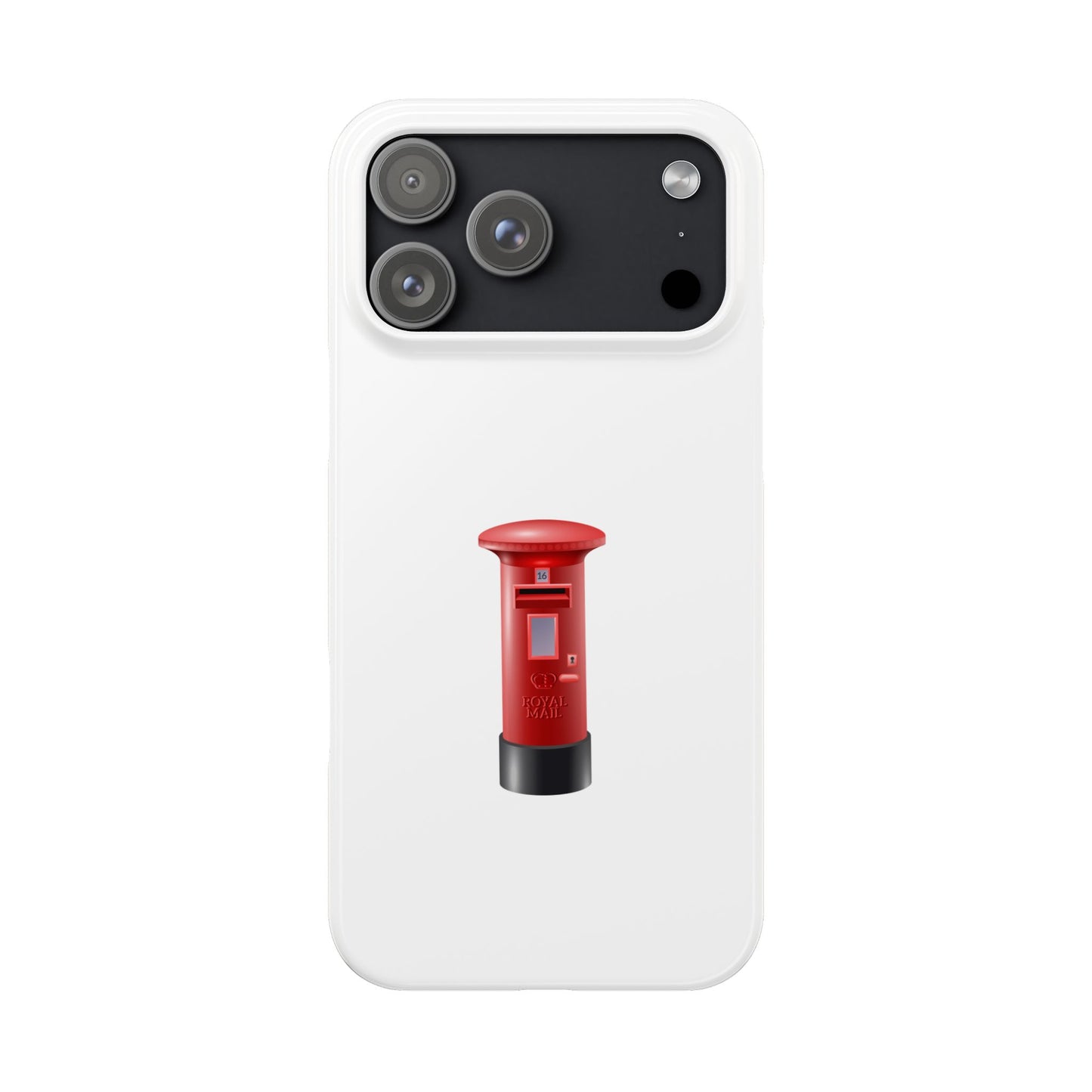 Vintage Post Box Phone Case, Slim Phone Cases, Phone Accessories, Gifts for Mail Lovers, Unique Phone Cover, Red Letterbox Design