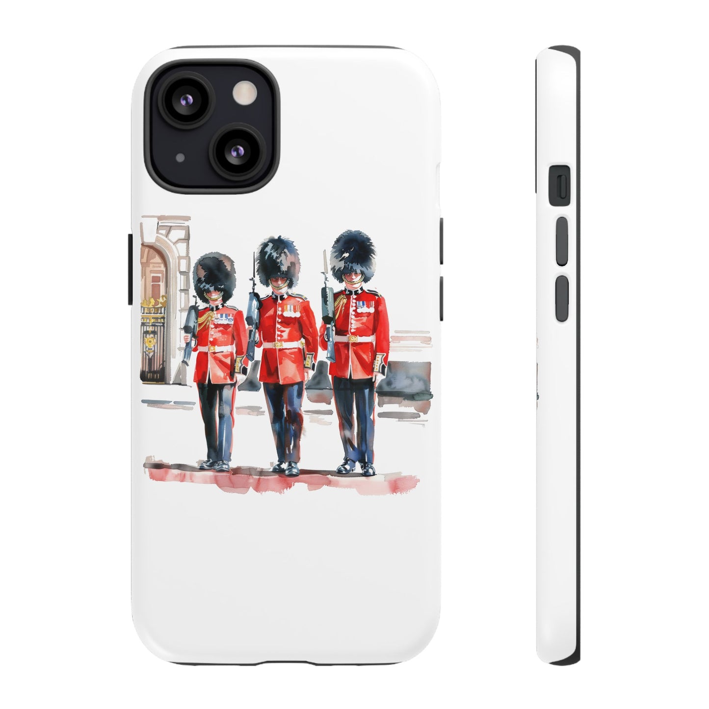 Phone Case with Royal Guard Design, Unique Cell Cover, London Souvenir, Tough Phone Case, Gift for Travelers, Stylish Street Photography