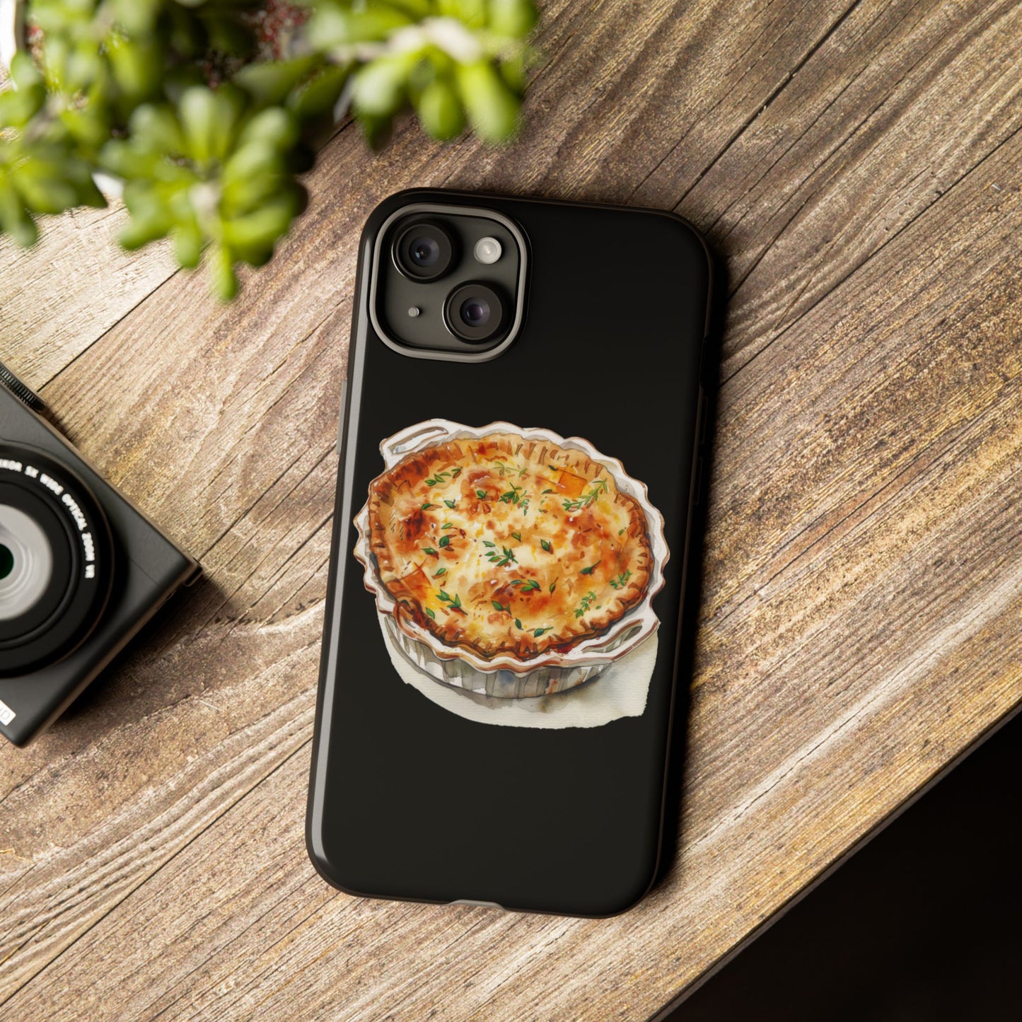 Quiche Phone Case - Funky Kitchen Decor, Foodie Gift, Chef Accessories, Culinary Art, Quirky Phone Cover