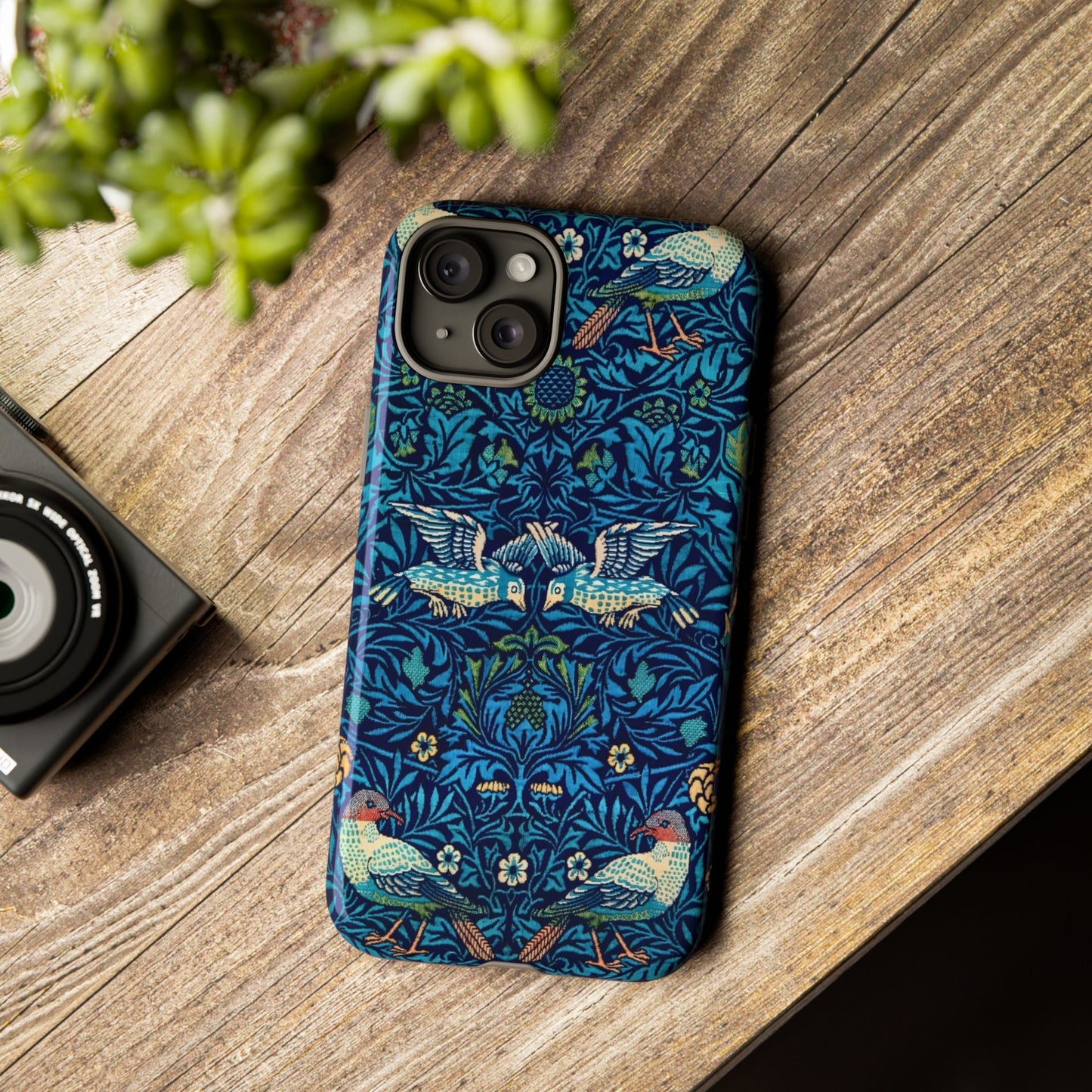 Elegant Bird Pattern Phone Case | Nature Lover Gift, Stylish Mobile Cover, Floral Design, Eco-Friendly, Unique Cell Phone Protector