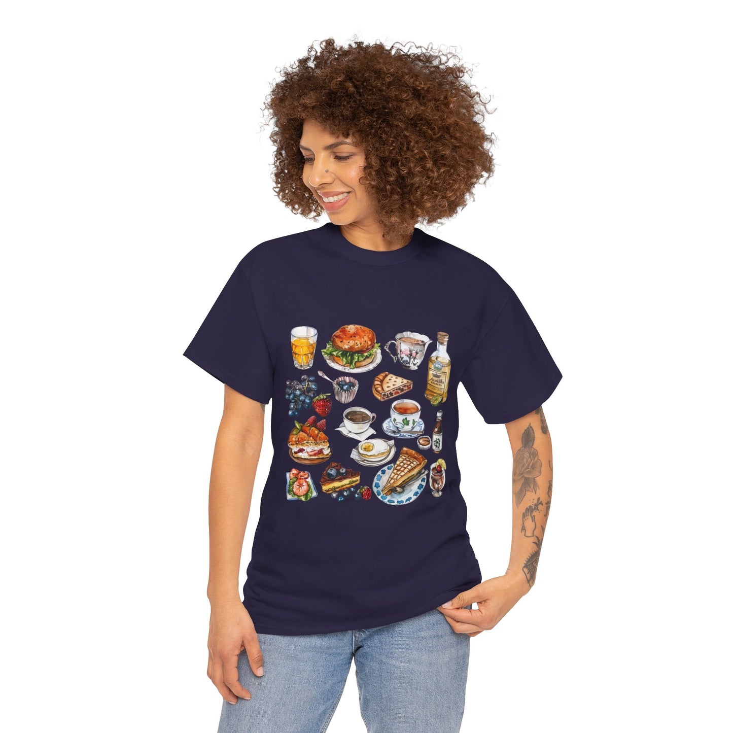Unisex Heavy Cotton Tee - Heritage and Charm - England's Iconic Symbols