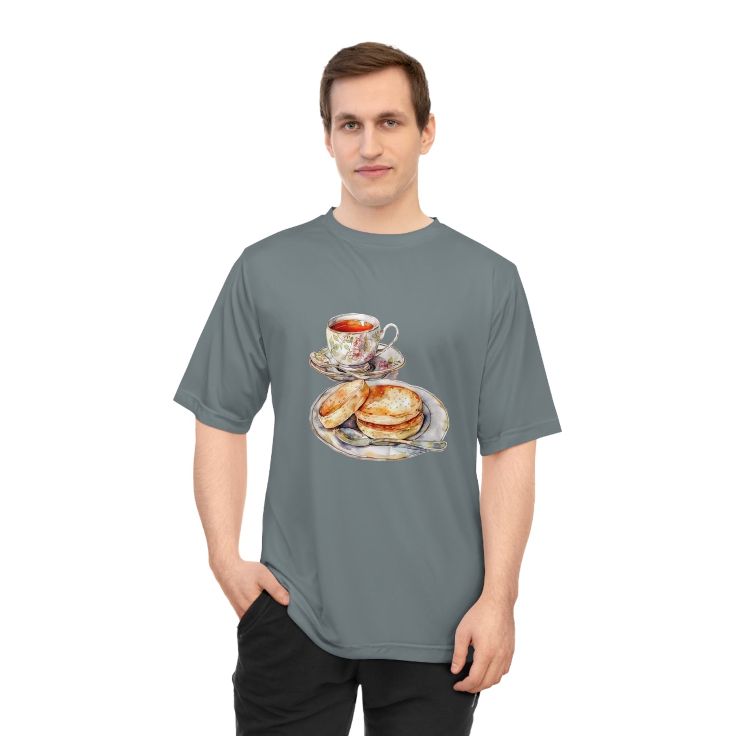 Unisex Zone Performance T-shirt - British Food - Savory Classics and Traditional Delights
