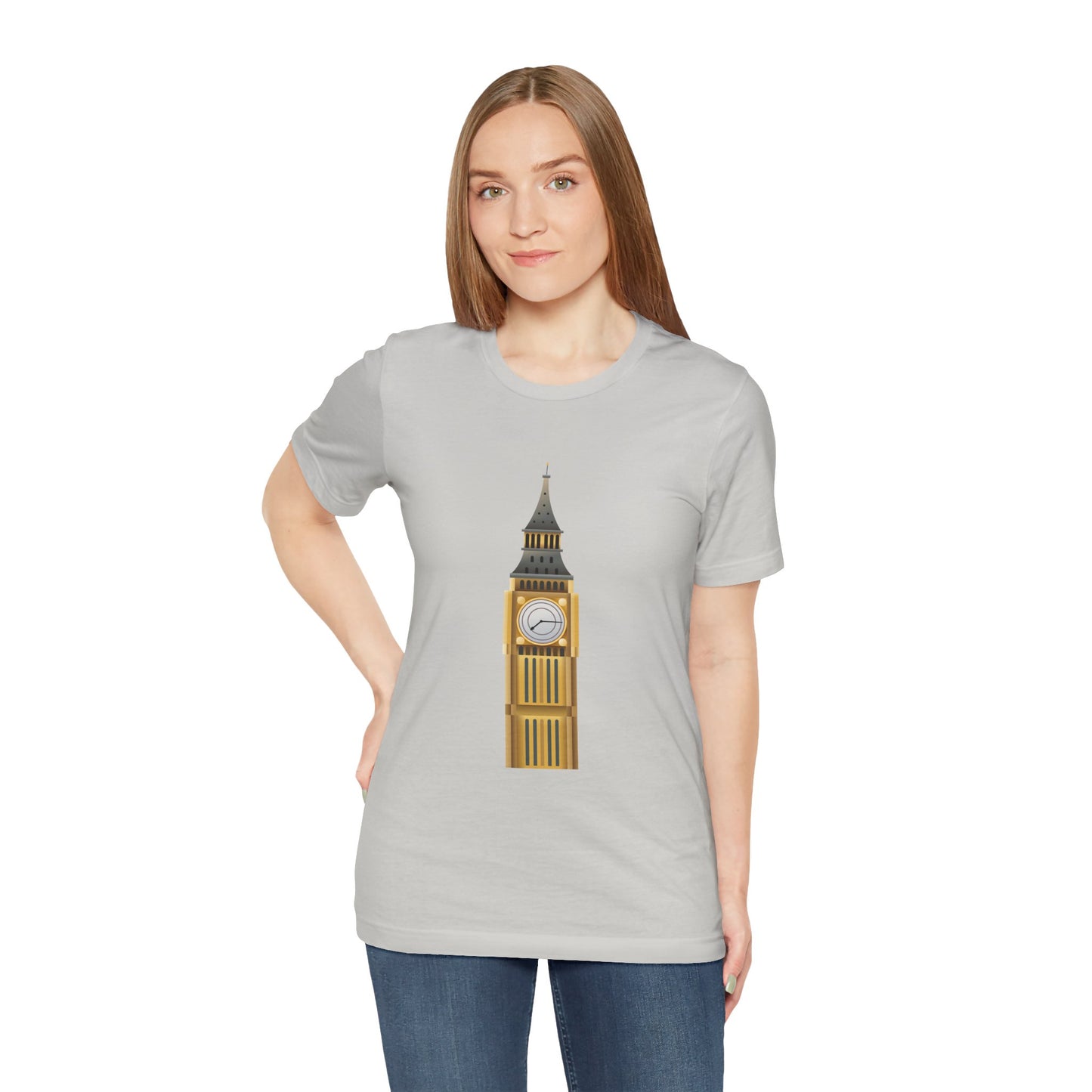 Unisex Jersey Short Sleeve Tee - Iconic Big Ben Clock Tower Design - London Landmark