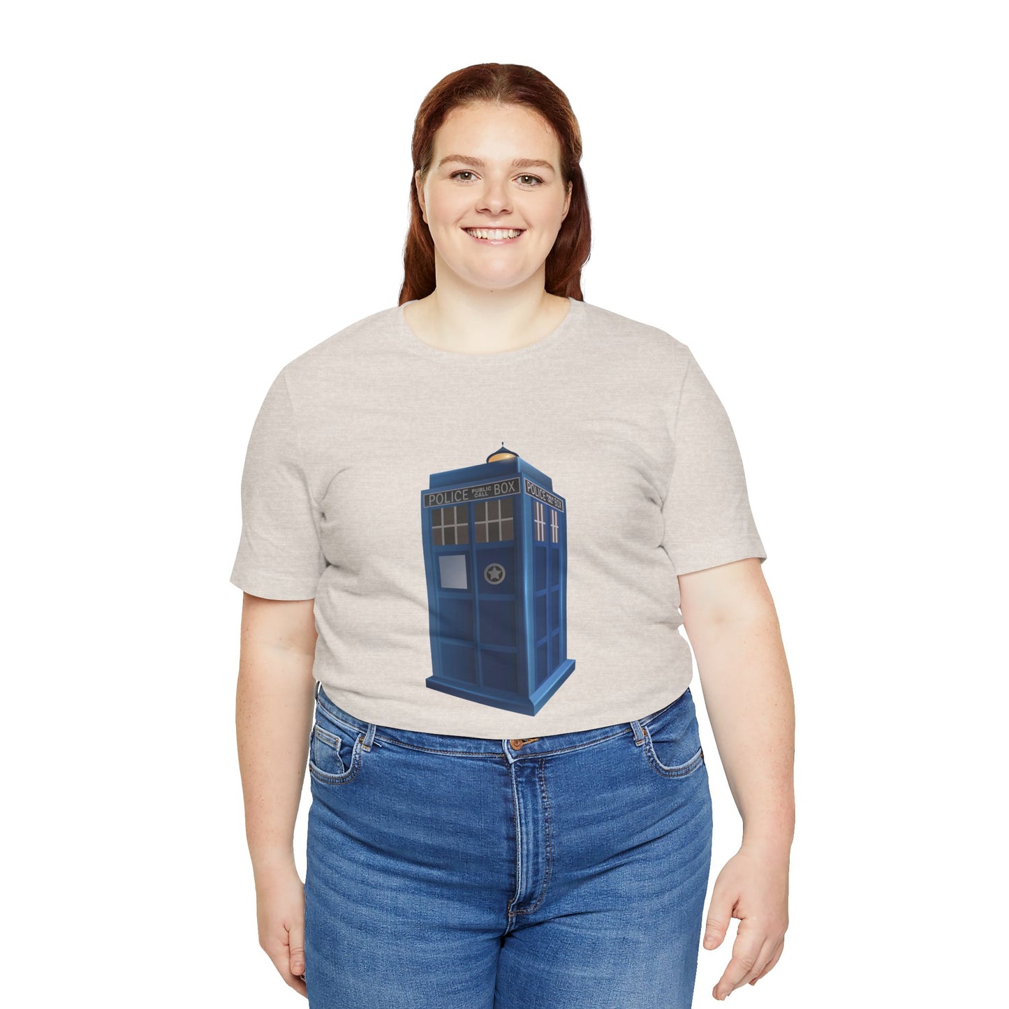 Unisex Jersey Short Sleeve Tee - British Police Public Call Box - Iconic TARDIS