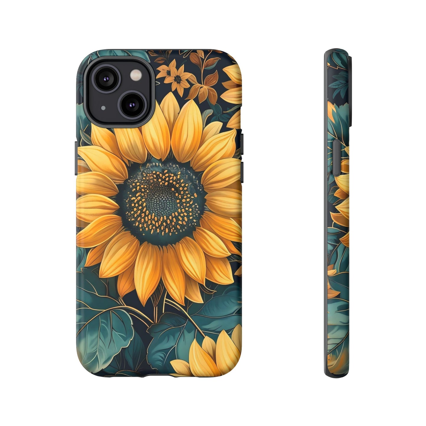 Sunflower Phone Case - Bright Floral Design, Stylish Tough Cover for Sunflower Lovers, Gift for Plant Enthusiasts, Mom Gift, Nature Lovers