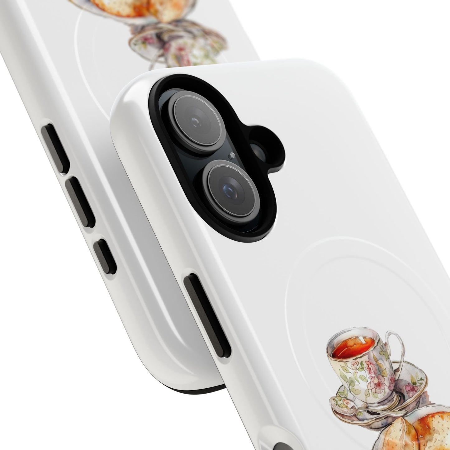 Charming Magnetic Phone Cases for Tea Lovers, Tough Phone Cover, Unique Gift, Cute Tea Design, Kitchen Decor