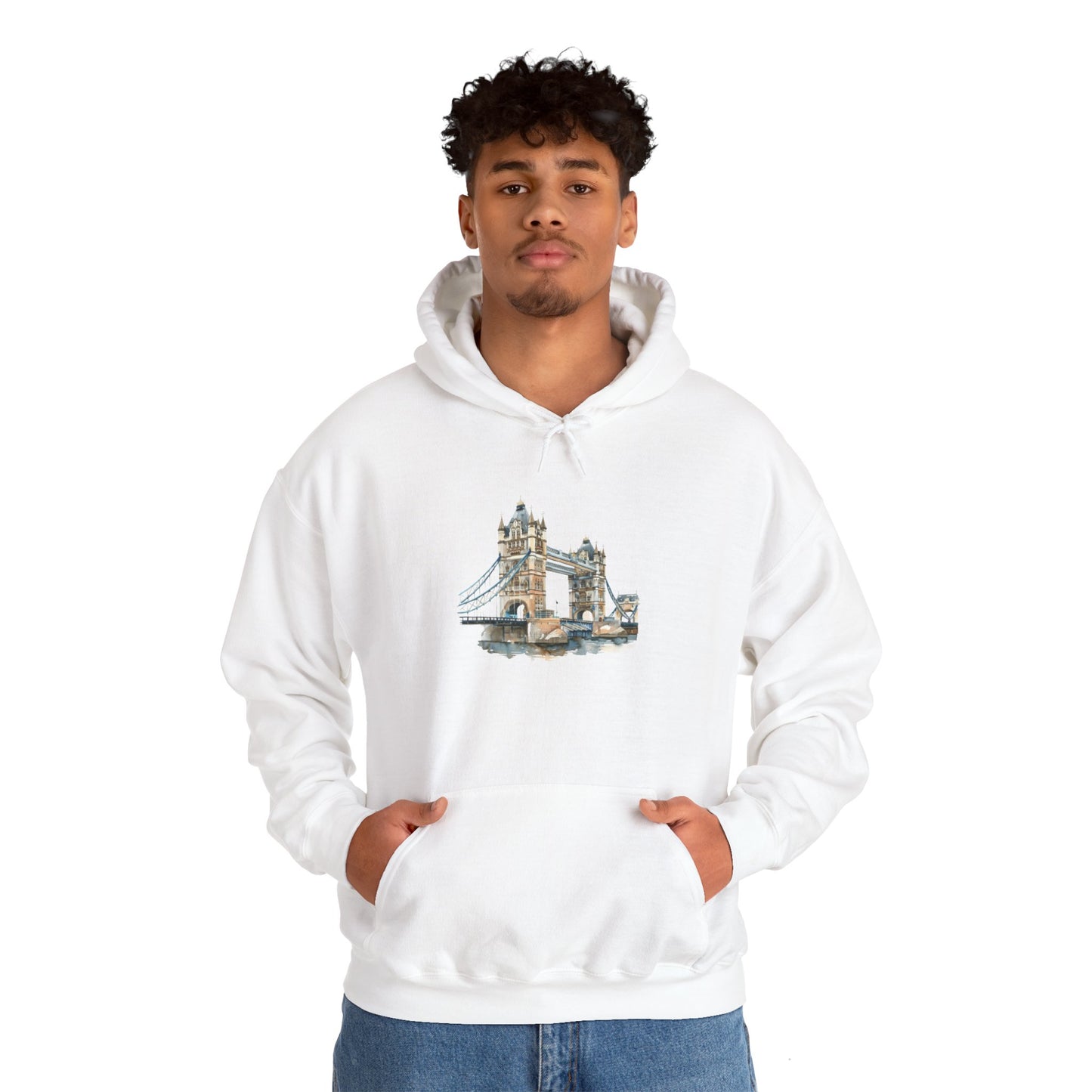 Unisex Heavy Blend™ Hooded Sweatshirt - London Bridge - Iconic Landmark