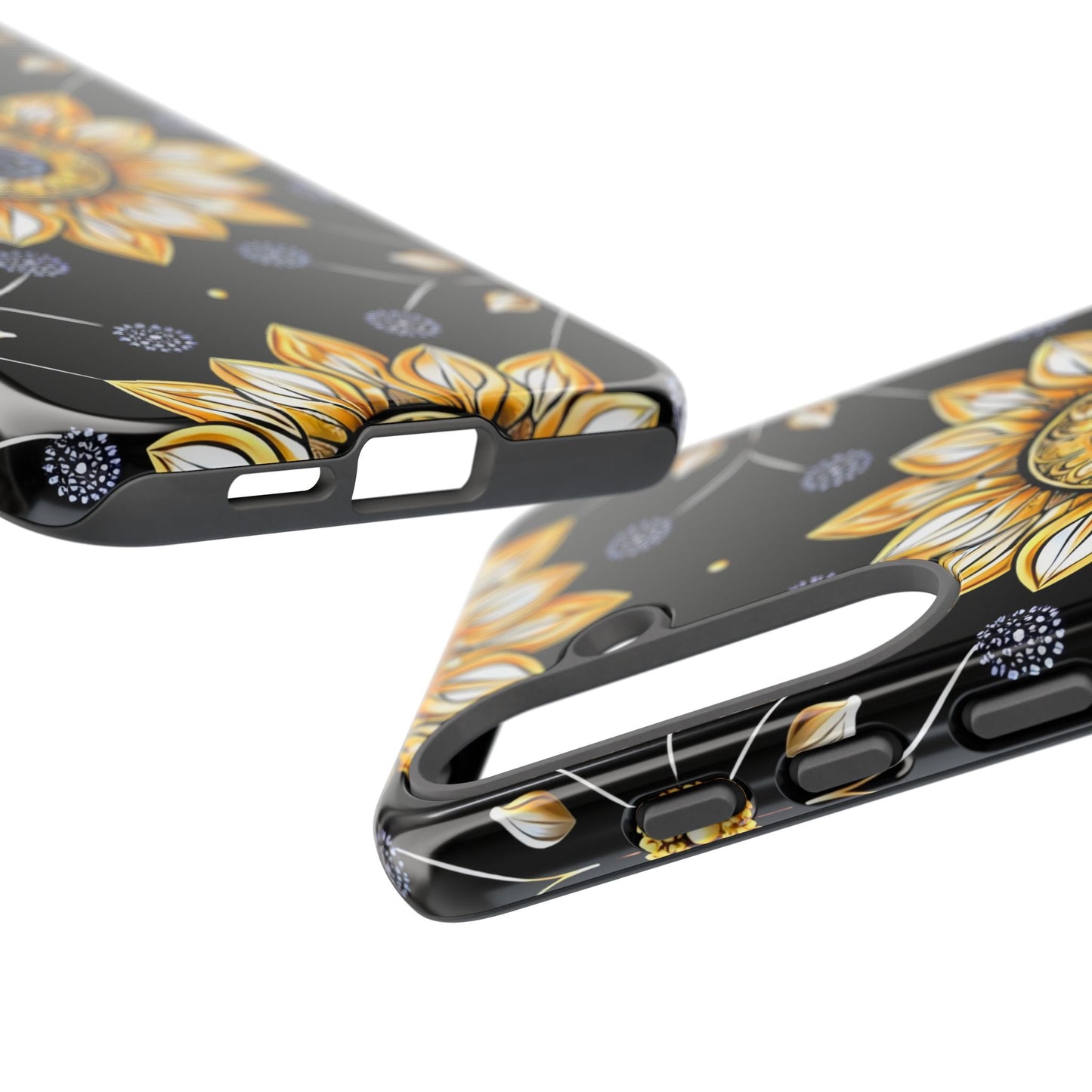Floral Phone Case with Mandala Design, Tough Cases for iPhone & Samsung, Boho Style, Gift for Her, Unique Accessories