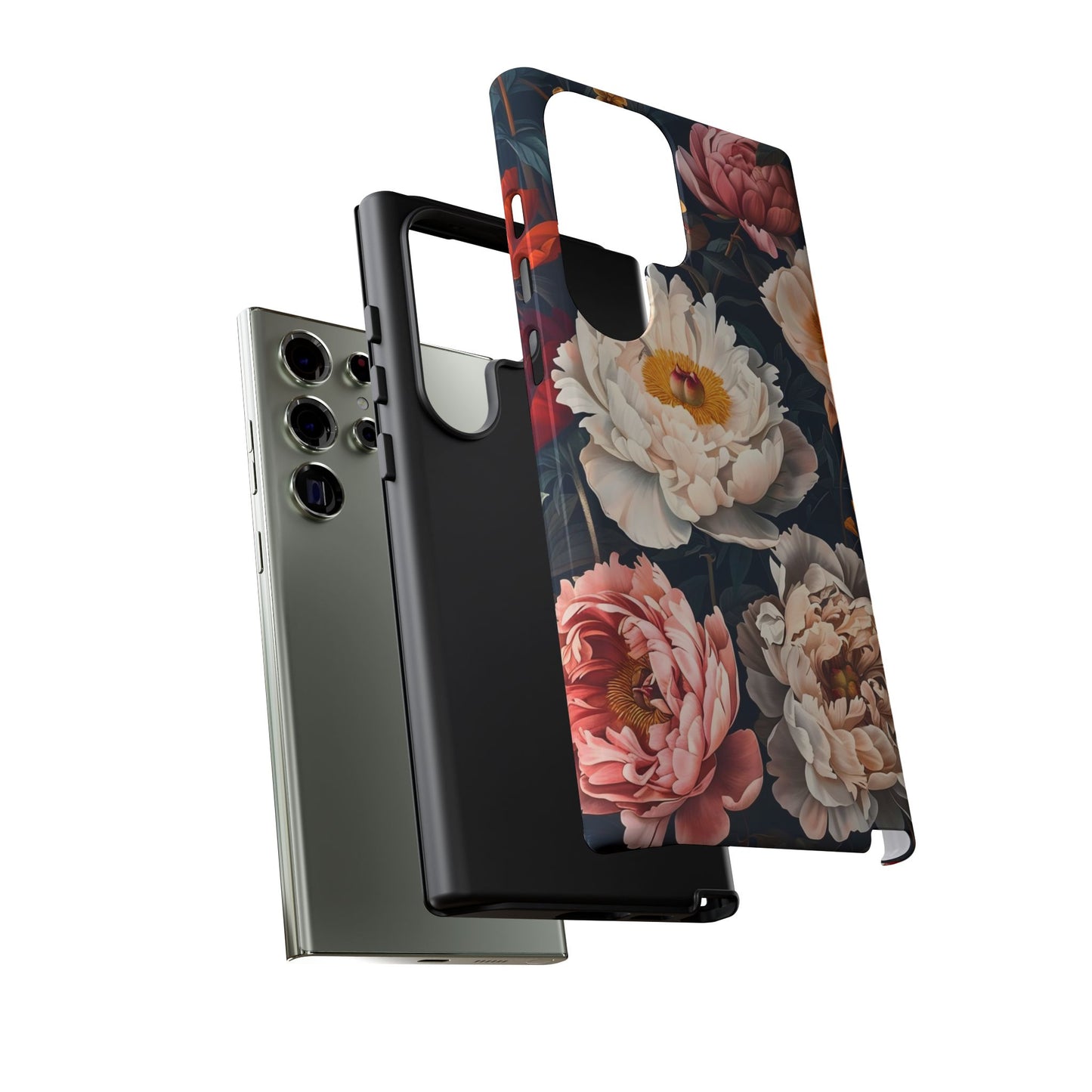 Floral Phone Case, Tough Phone Cover, Flower Design, Unique Gift for Her, Trendy Accessory, Spring Decor