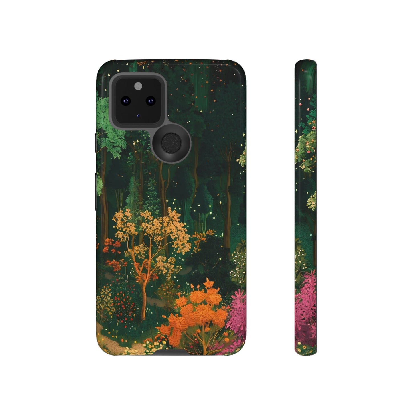 Nature-Inspired Phone Case, Floral Design, Tough iPhone Cover, Gift for Nature Lovers, Colorful Phone Accessory