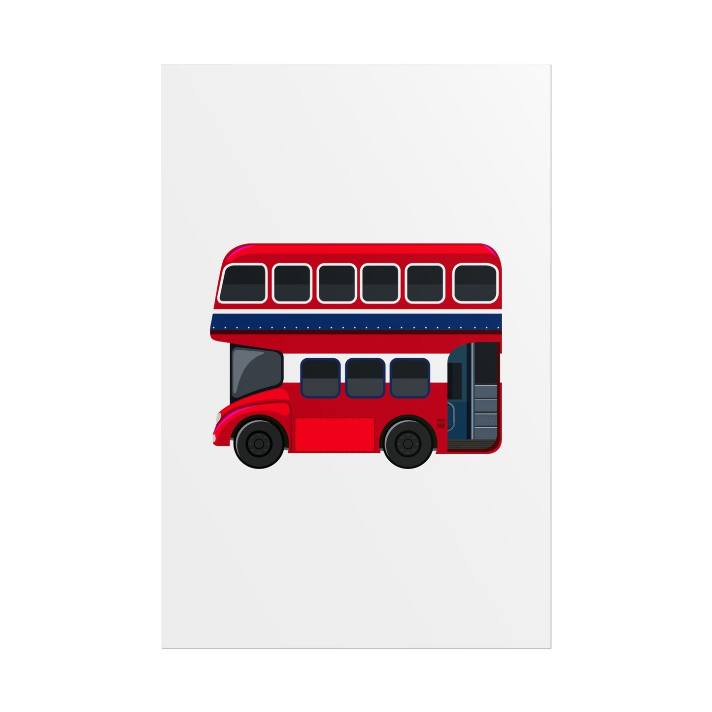 Red Double Decker Bus Rolled Posters