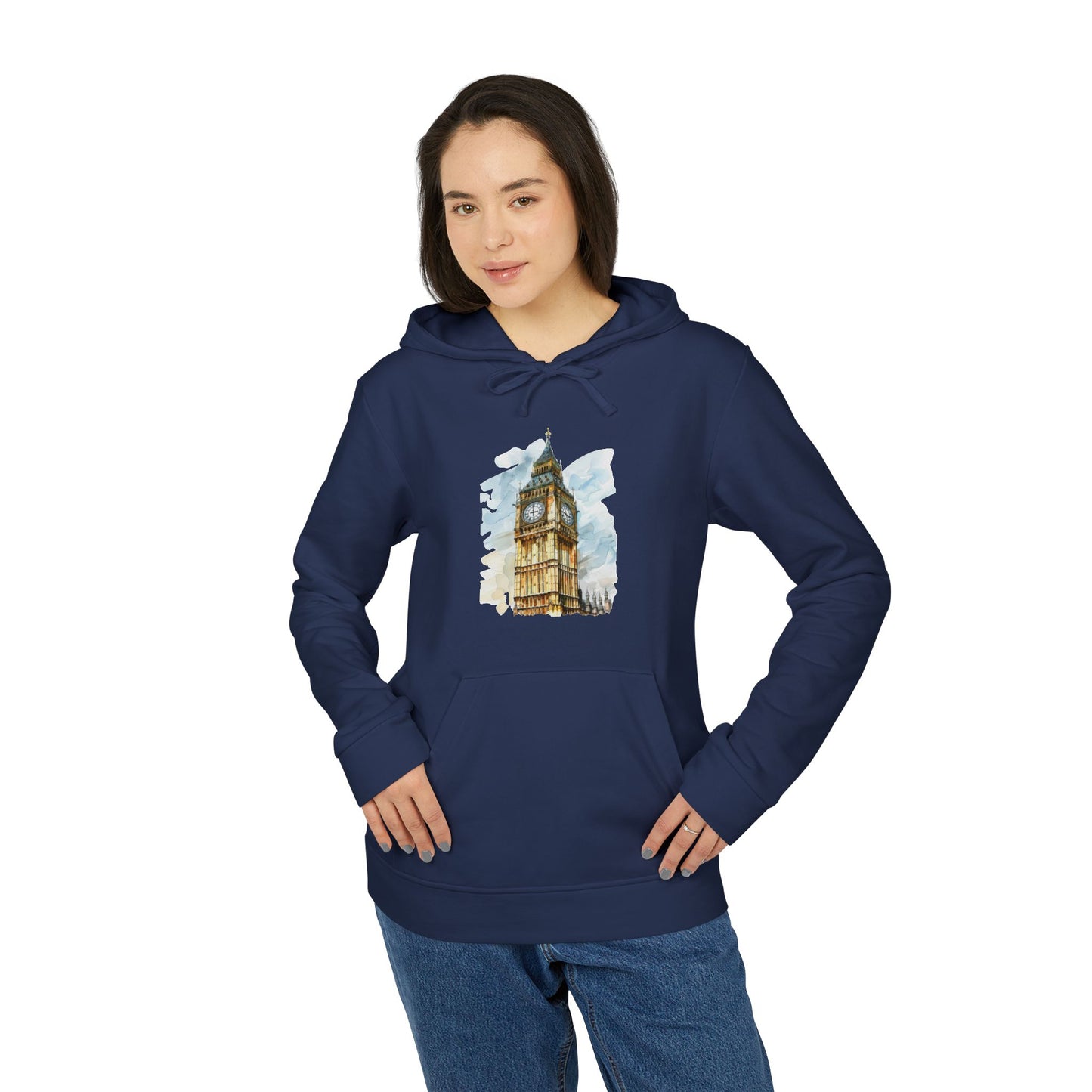 adidas Unisex Fleece Hoodie - Big Ben - The Heartbeat of London
