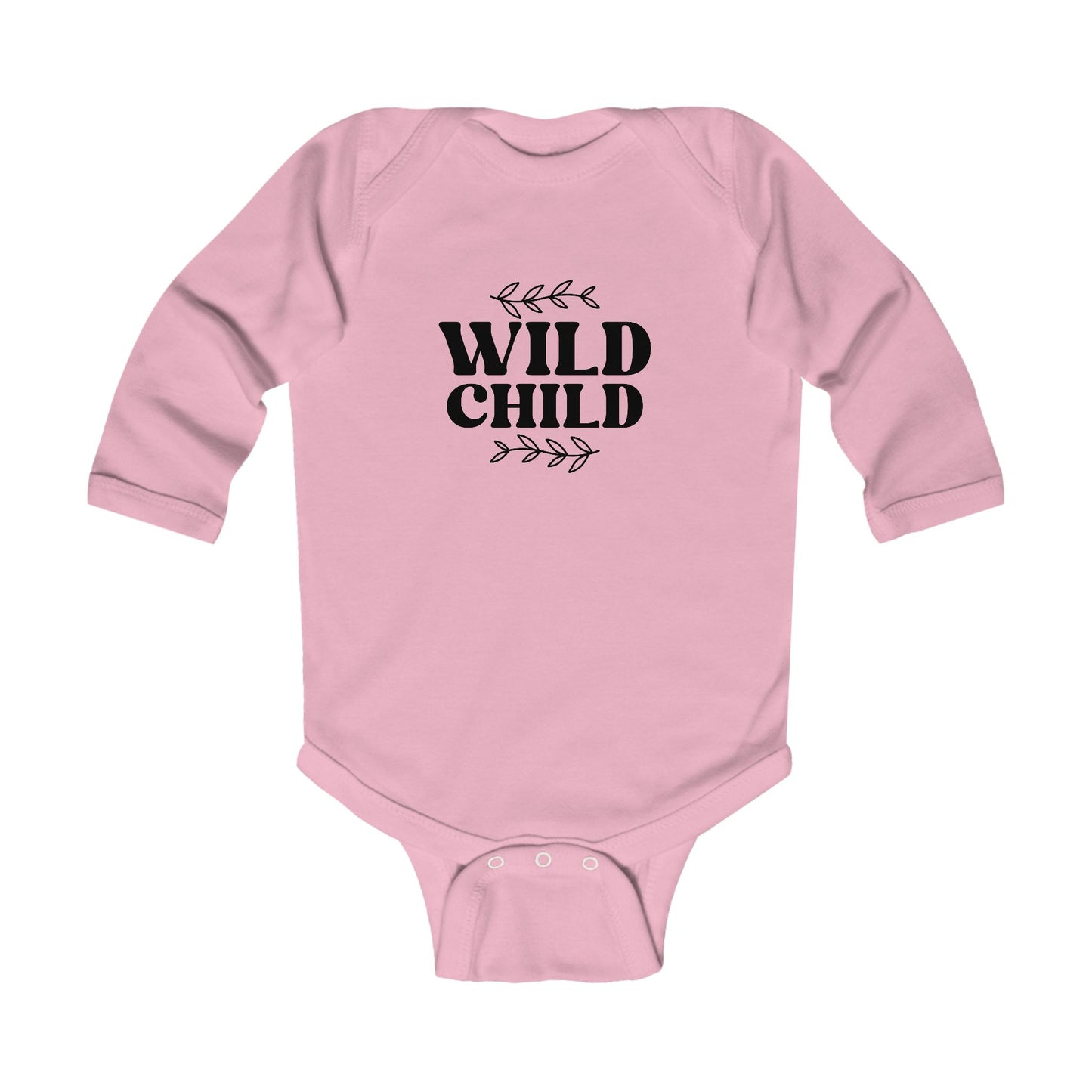 Wild Child Infant Long Sleeve Bodysuit - Cute Baby Playwear