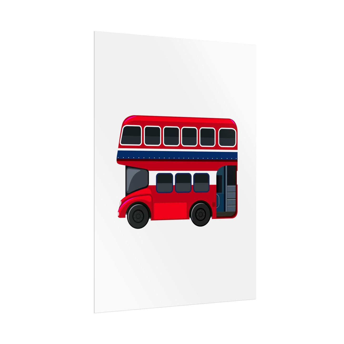 Red Double Decker Bus Rolled Posters
