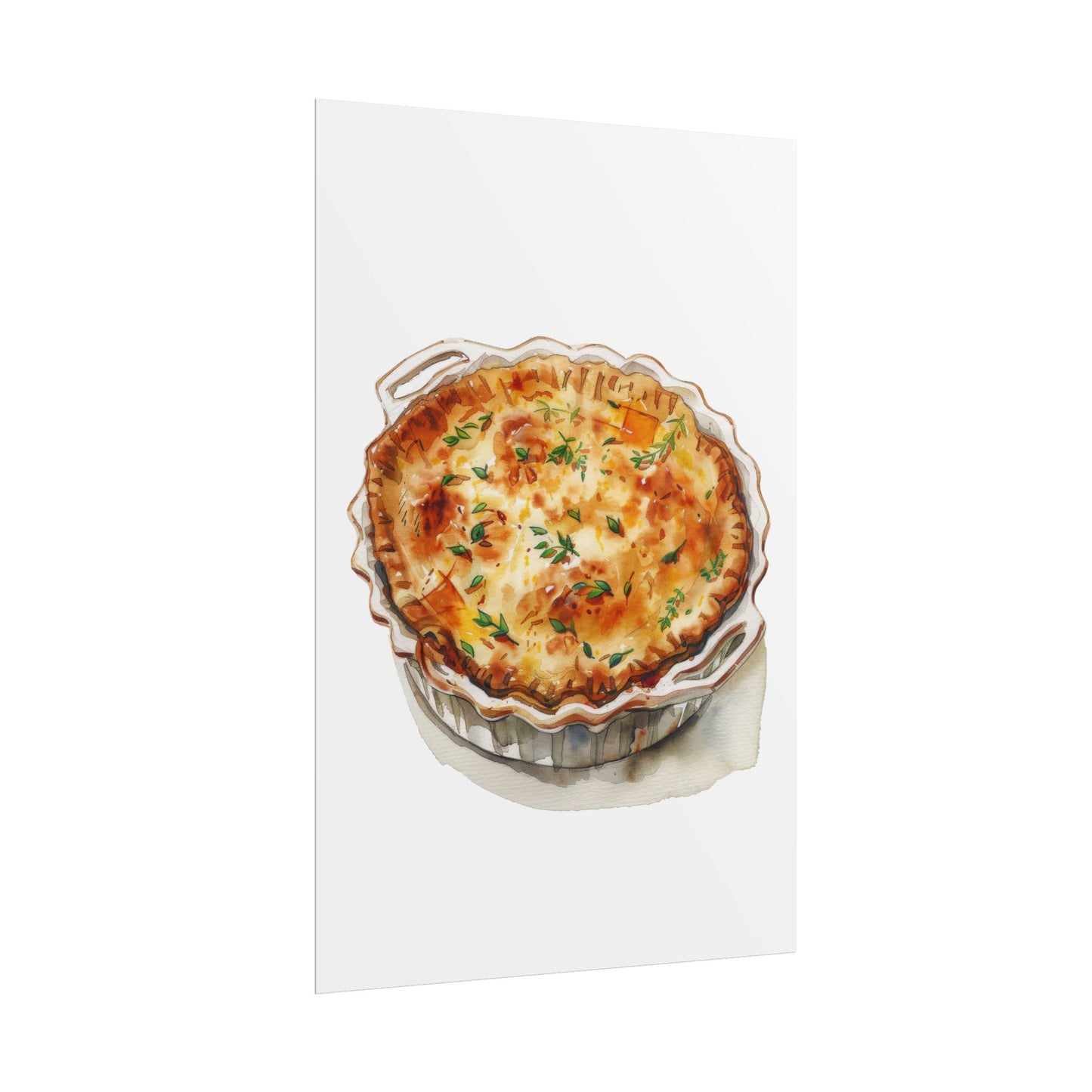 Delicious Quiche Rolled Posters for Kitchen Decor, Culinary Art, Foodie Wall Art, Gift for Chefs, Cooking Enthusiasts, Home Decor