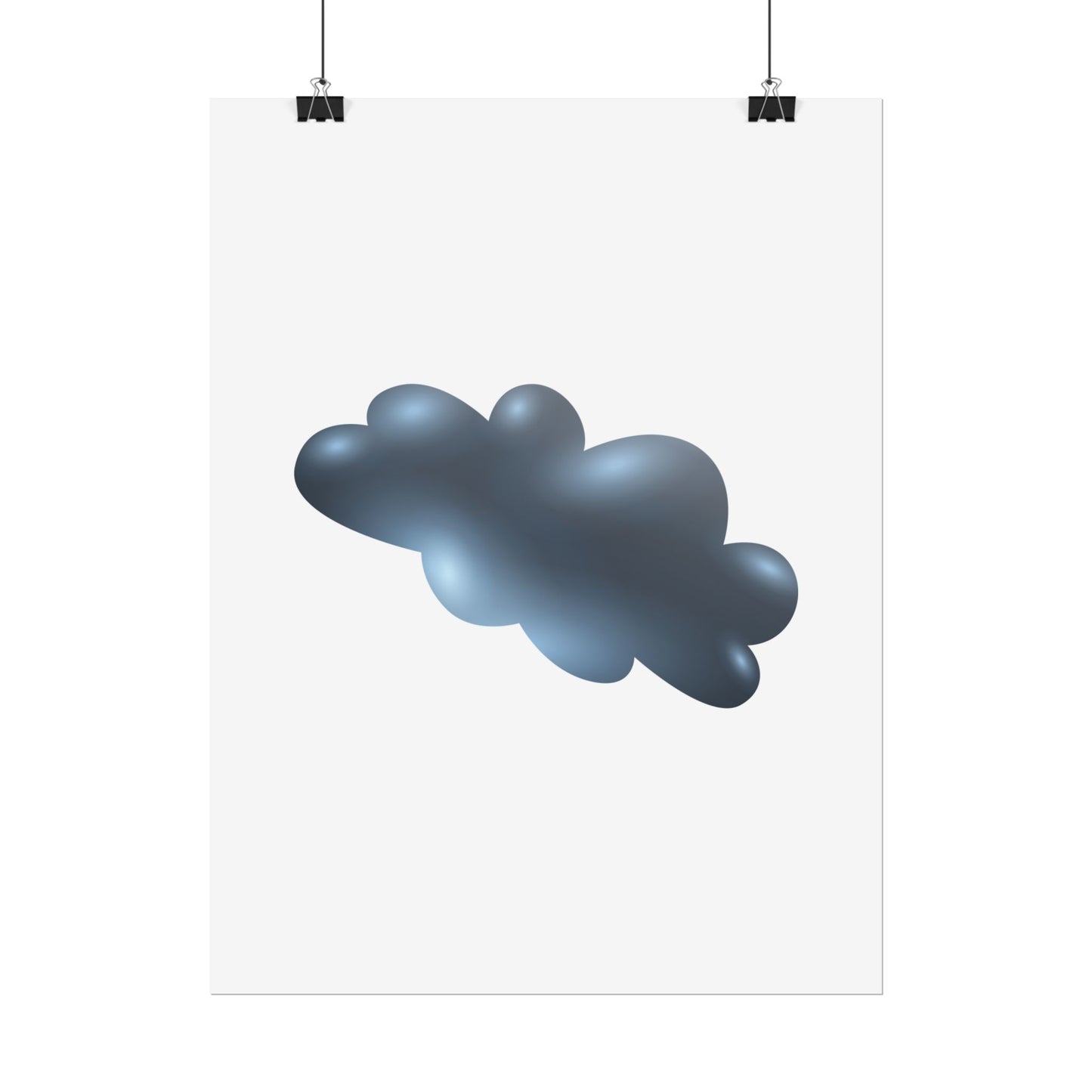 Cloud Art Print, Modern Decor, Minimalist Wall Art, Home Office Decor, Unique Gift, Aesthetic Poster