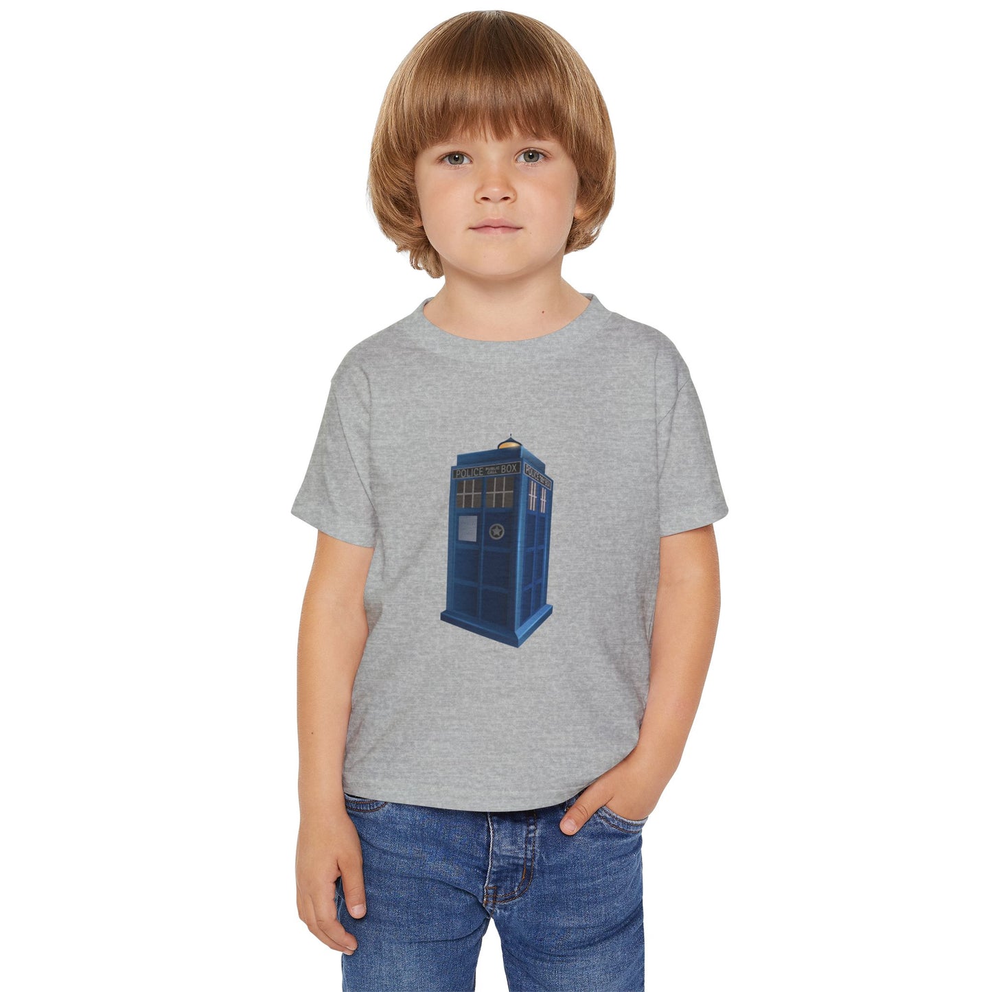 Whimsical TARDIS Toddler T-Shirt - Perfect for Little Whovians!