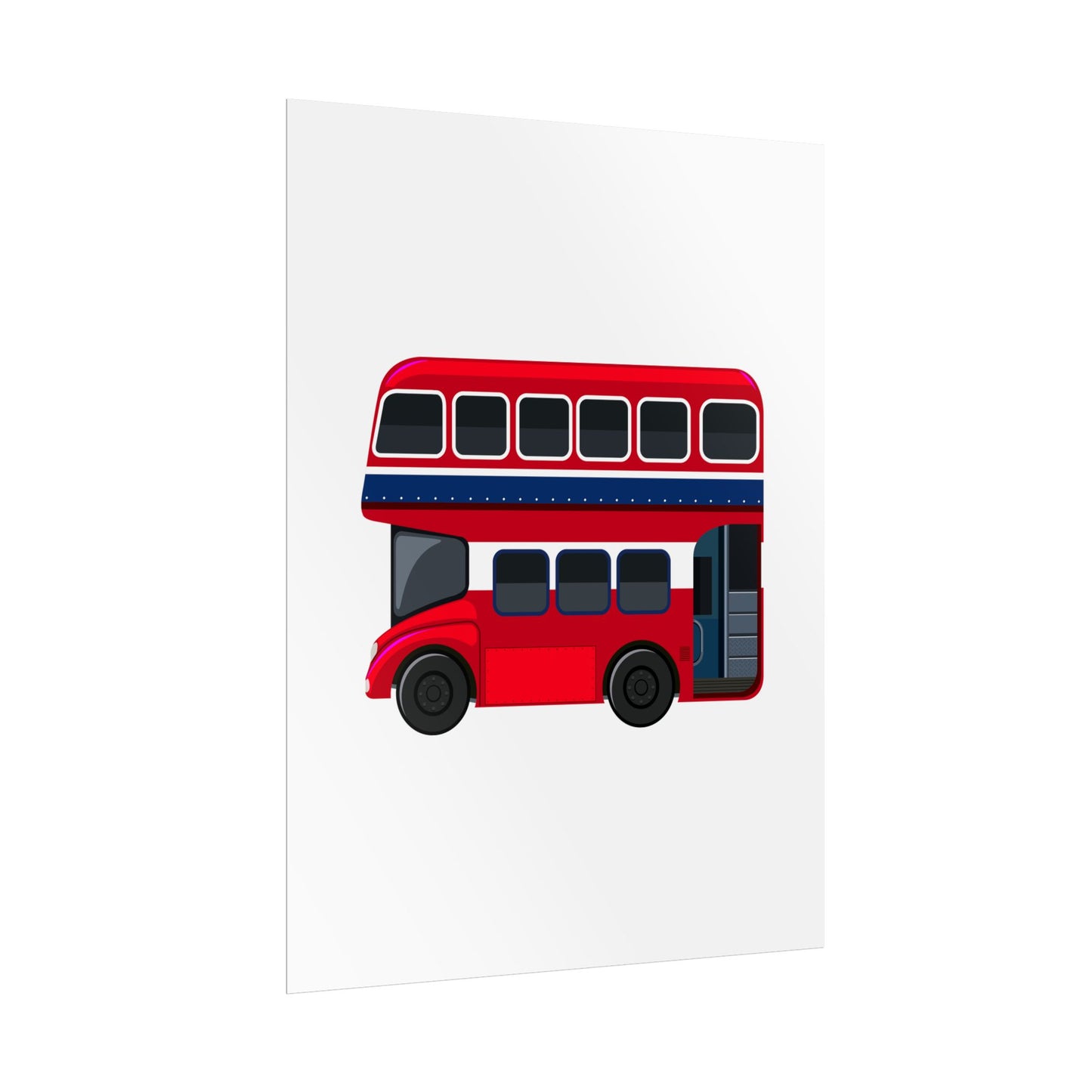 Red Double Decker Bus Rolled Posters