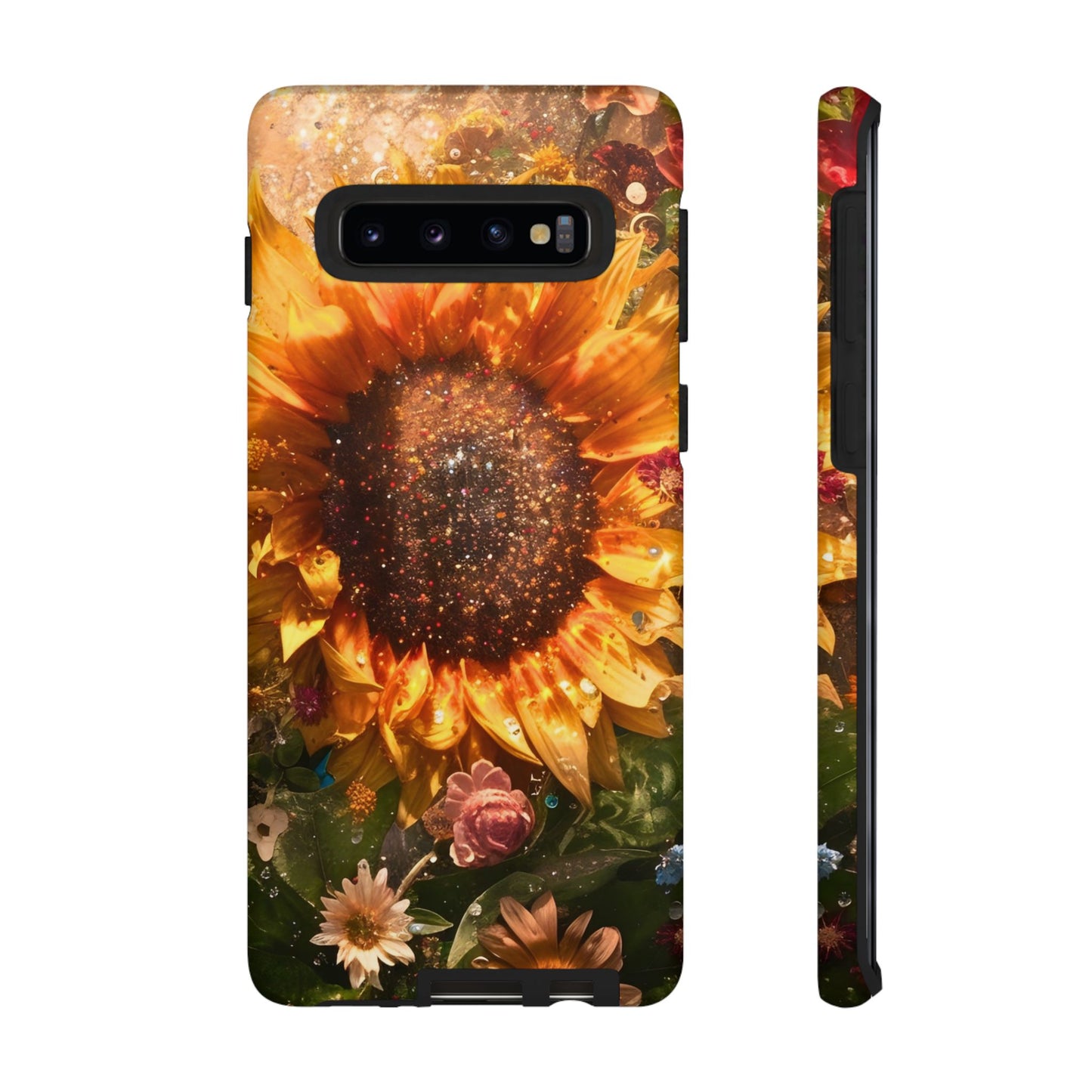 Vibrant Floral Phone Case - Tough Cases, Sunflower Design, Smartphone Cover, Summer Gift, Nature-Inspired Accessories
