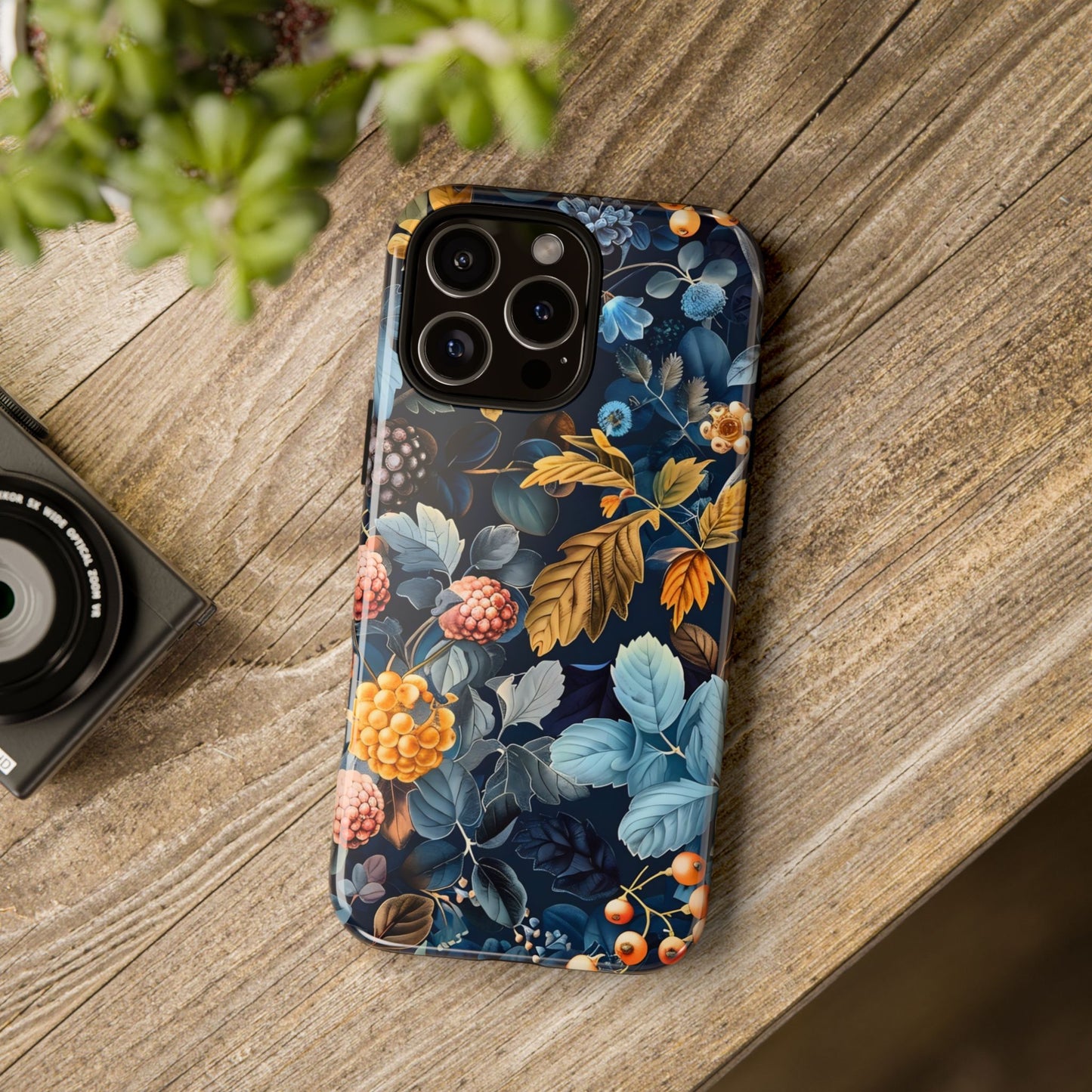 Floral iPhone Case, Tough Phone Cover, Nature-inspired Accessory, Gift for Her, Trendy Protection Case