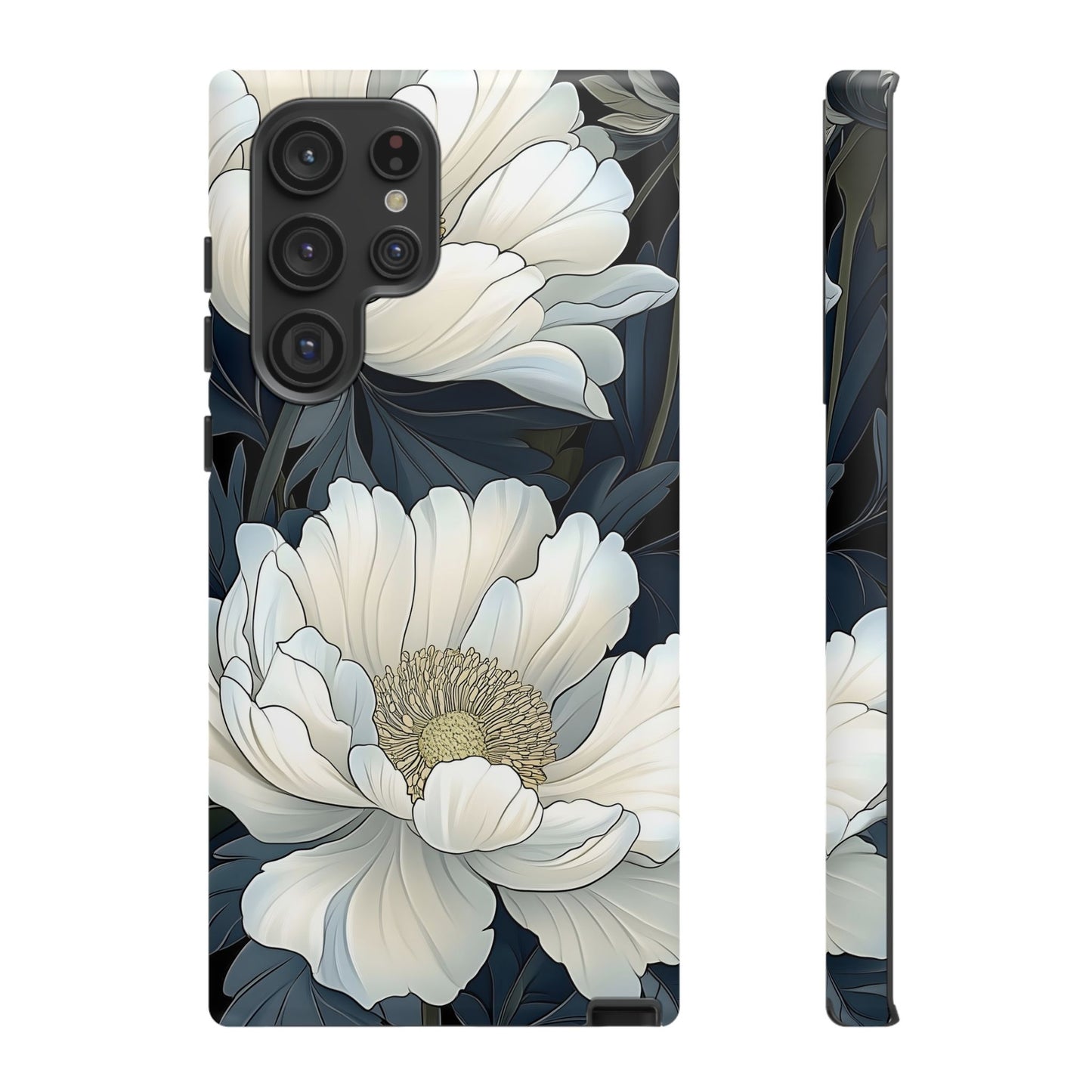 Elegant Floral Phone Case, Floral iPhone Cover, Flower Art Phone Case, Eco-Friendly Mobile Protection, Tough & Stylish Phone Case