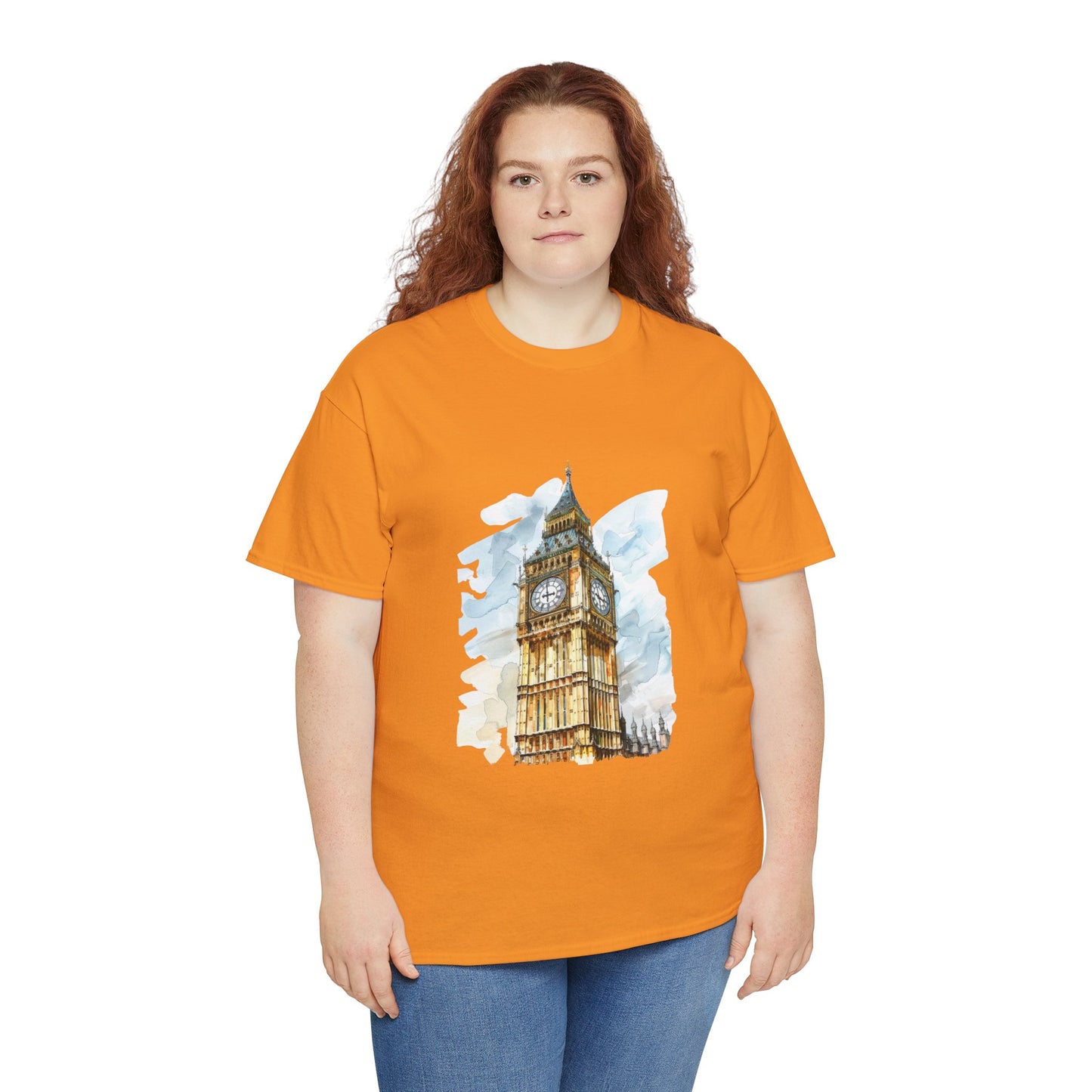 Unisex Heavy Cotton Tee - Echoes of London - Big Ben’s Legacy